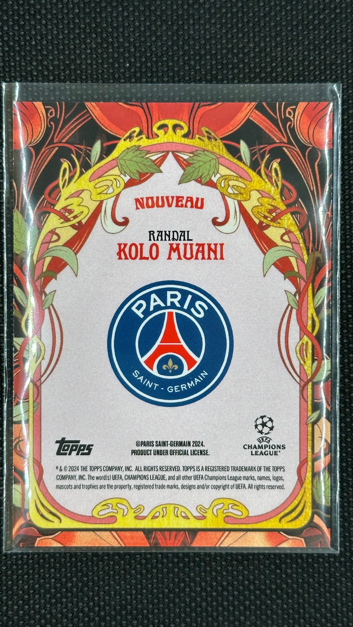 Randal Kolo Muani auto /10 Topps deco