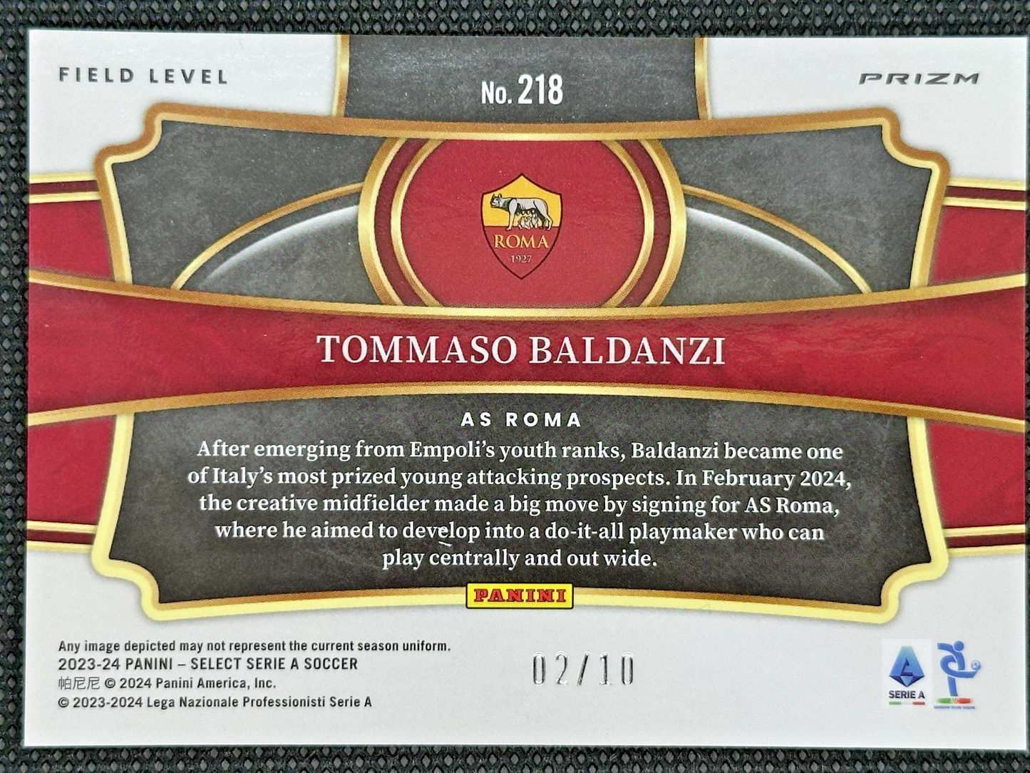 Tommaso Baldanzi /10 Panini Select Serie A 2023/24