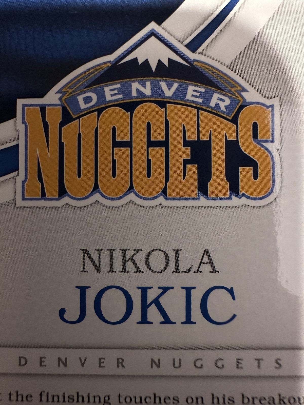 Nikola Jokic /99 Panini Immaculate Collection 2016-17