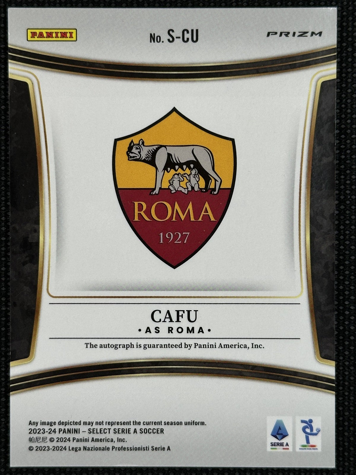 Cafu Autograph Panini Select Serie A 2022/23