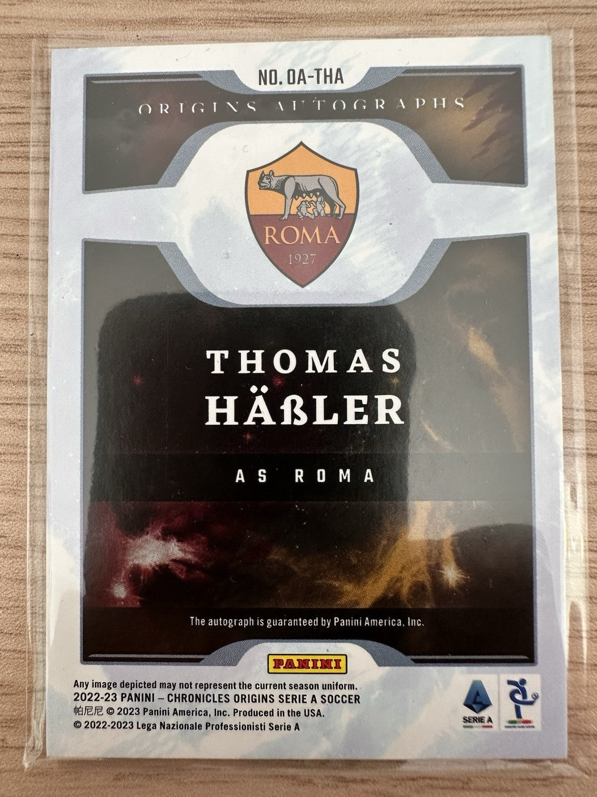 Thomas Hasler 5/10 Autograph Origins Gold Chronicles Serie A 2022/23