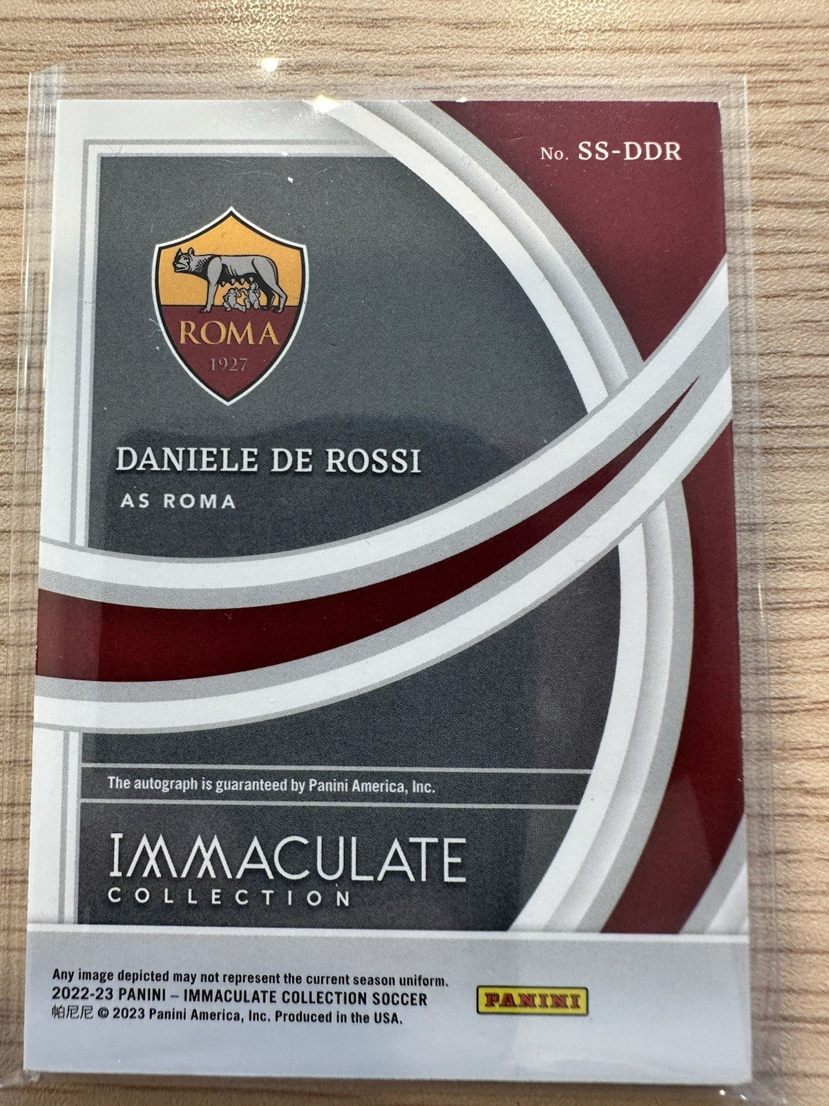 Daniele De Rossi Autograph /99 Panini Immaculate Collection 2022/23