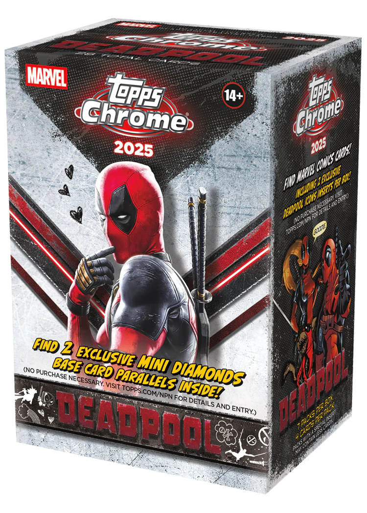 Topps Chrome Deadpool Marvel 2025 Blaster Box
