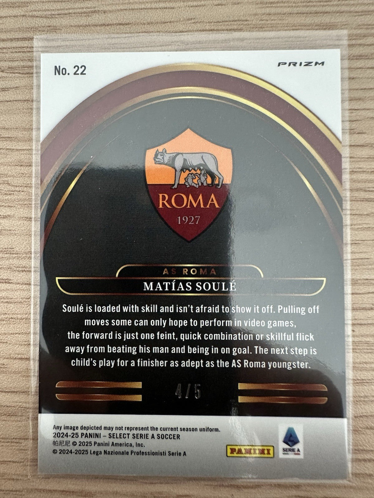 Matias Soule 4/5 Panini Select Future 2024/25
