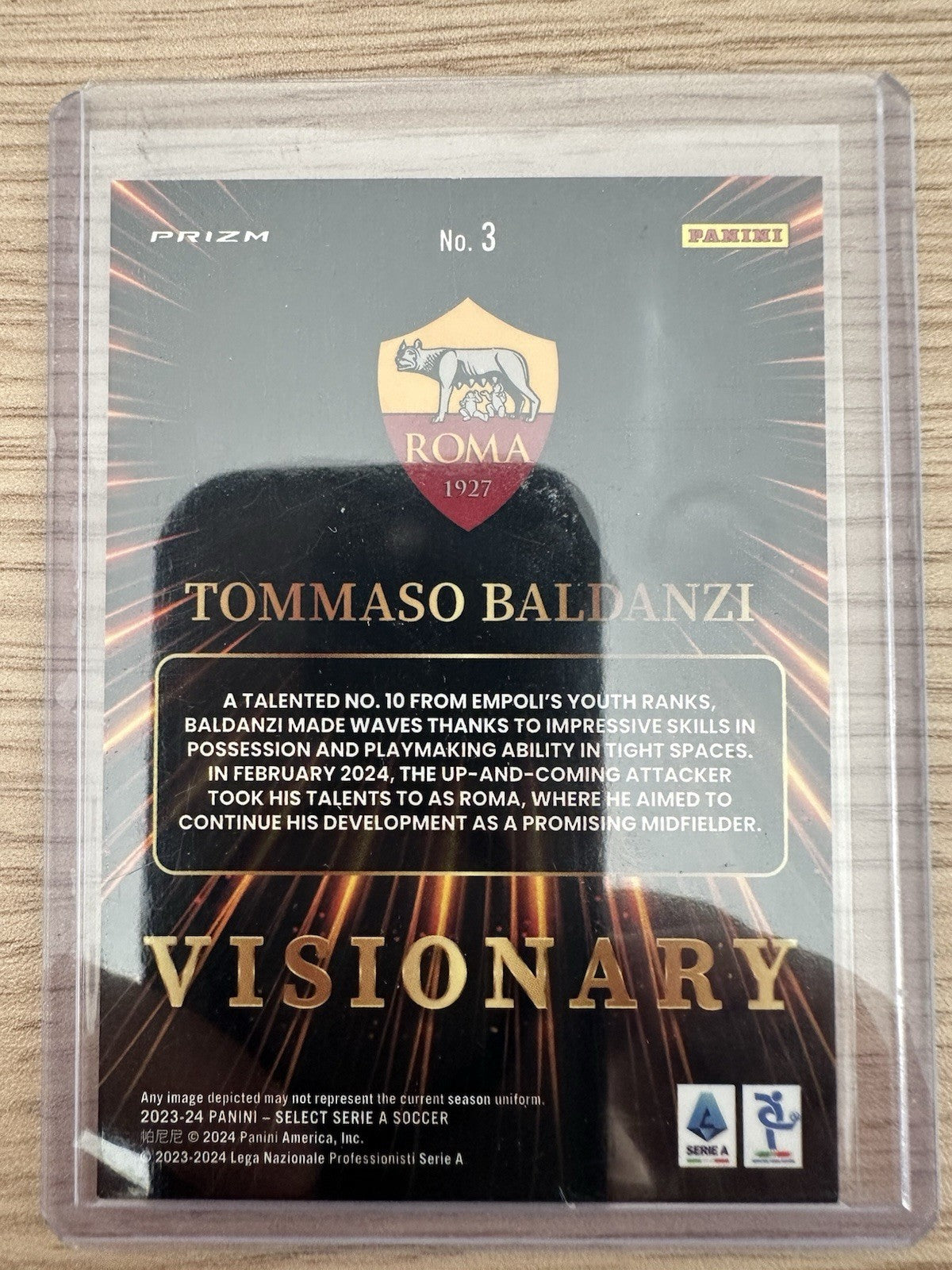 Tommaso Baldanzi Visionary Panini Select 2023/24