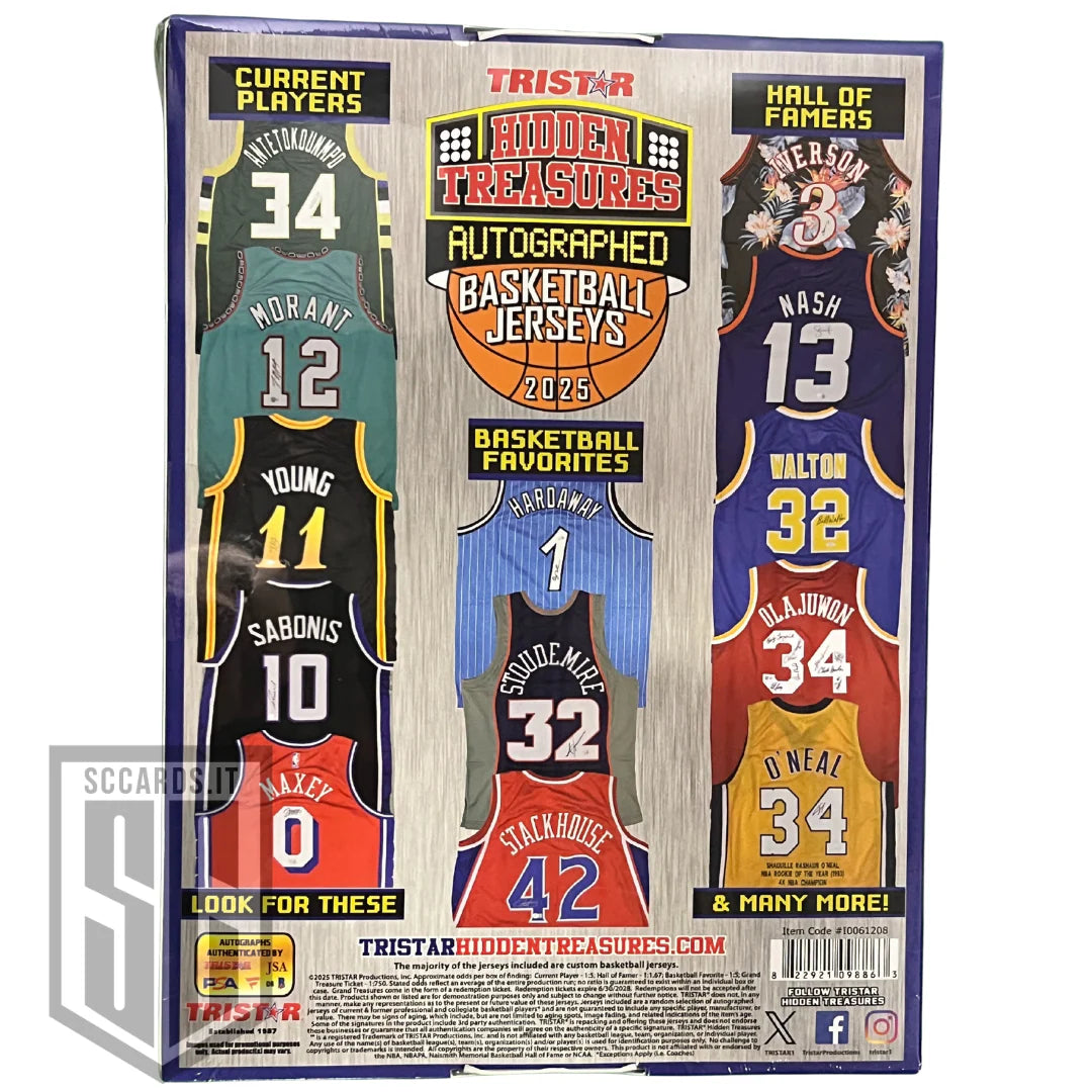 Tristar Hidden Treasure Autographed Nba Basketball Jersey Box 2025