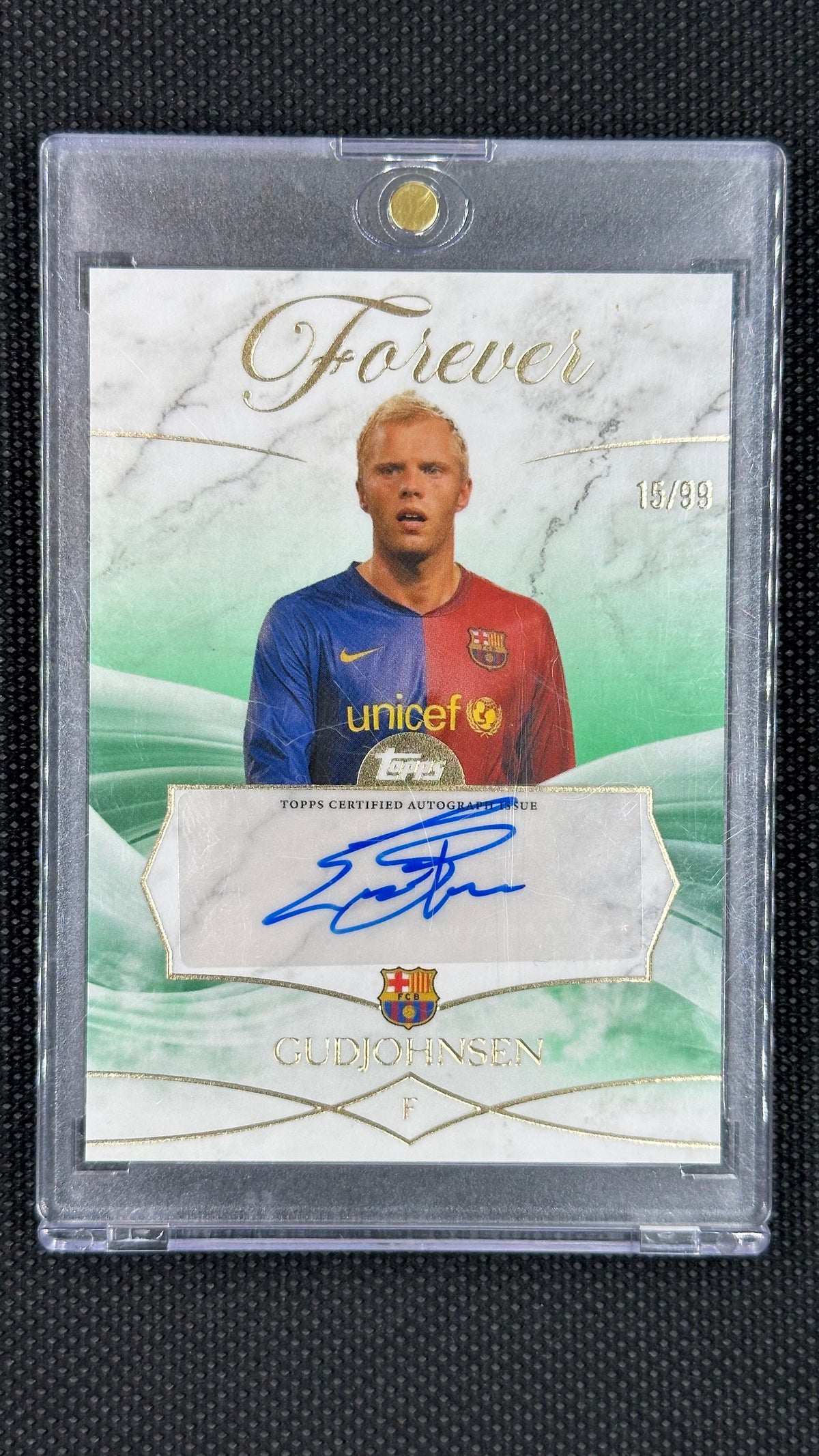Roony auto /99 Topps Barcelona forever