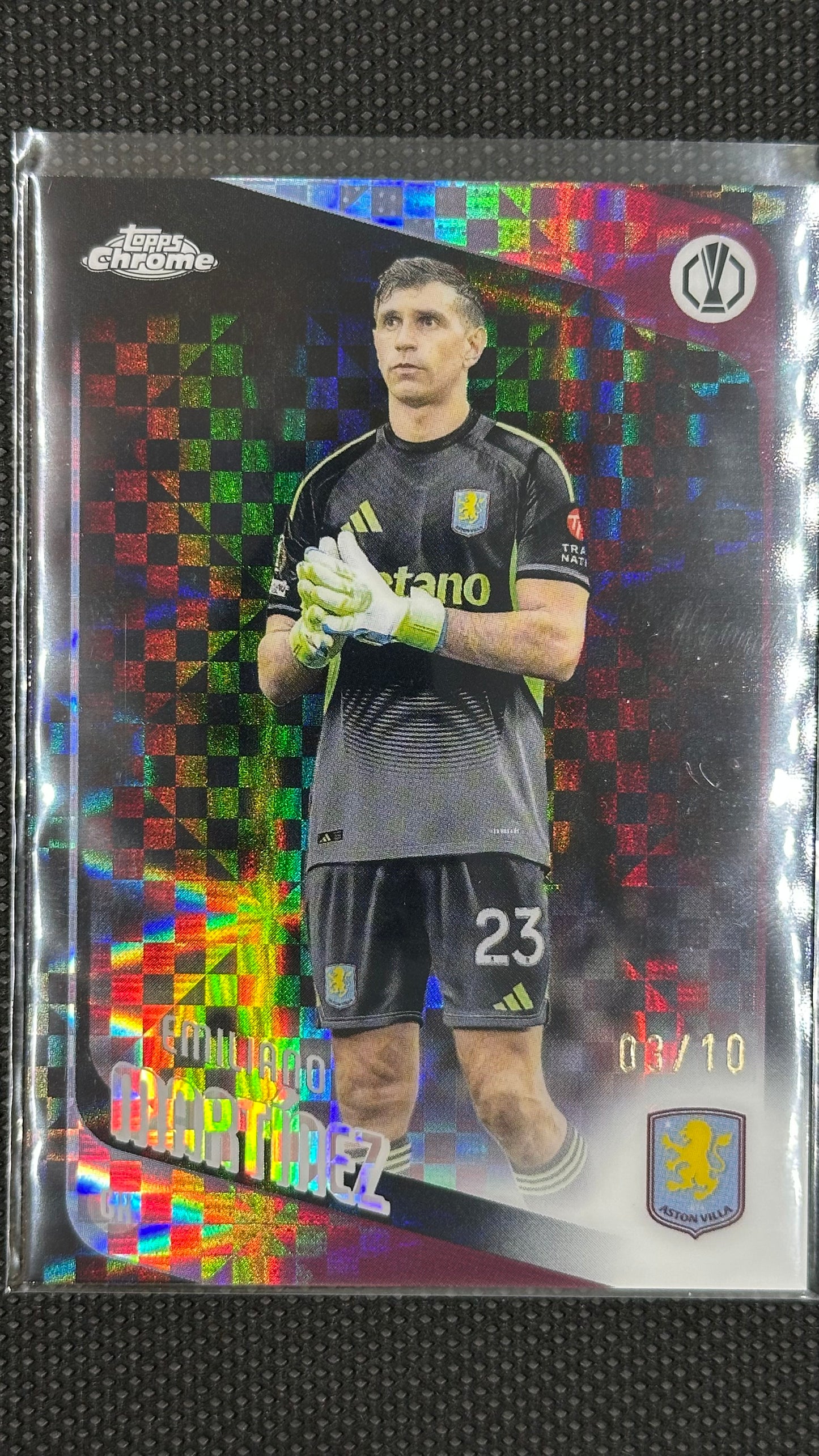 Emiliano Martinez /10 Topps chrome UCC  Aston villa