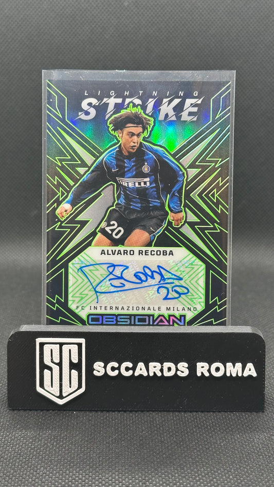 Alvaro Recoba Auto /5 Lightning Strike Panini Obsidian 2025/26