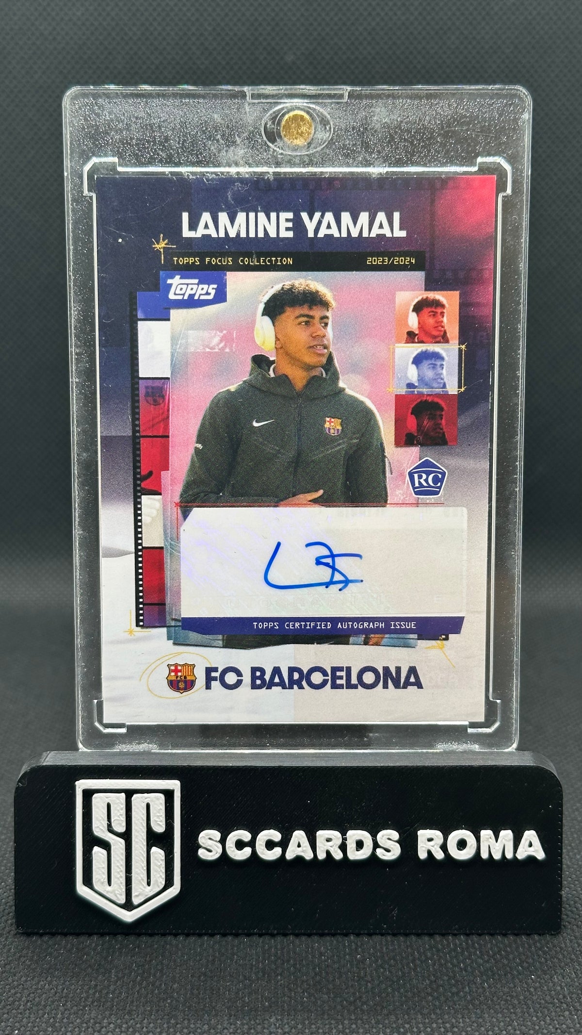 Lamine Yamal Rookie Auto Topps Barcelona Focus 2023/24