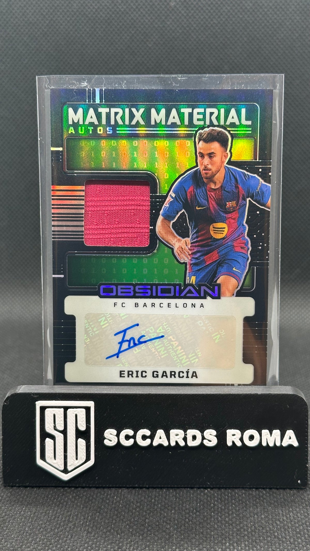 Panini Obsidian Eric Garcia Matrix Materials Patch Auto /199
