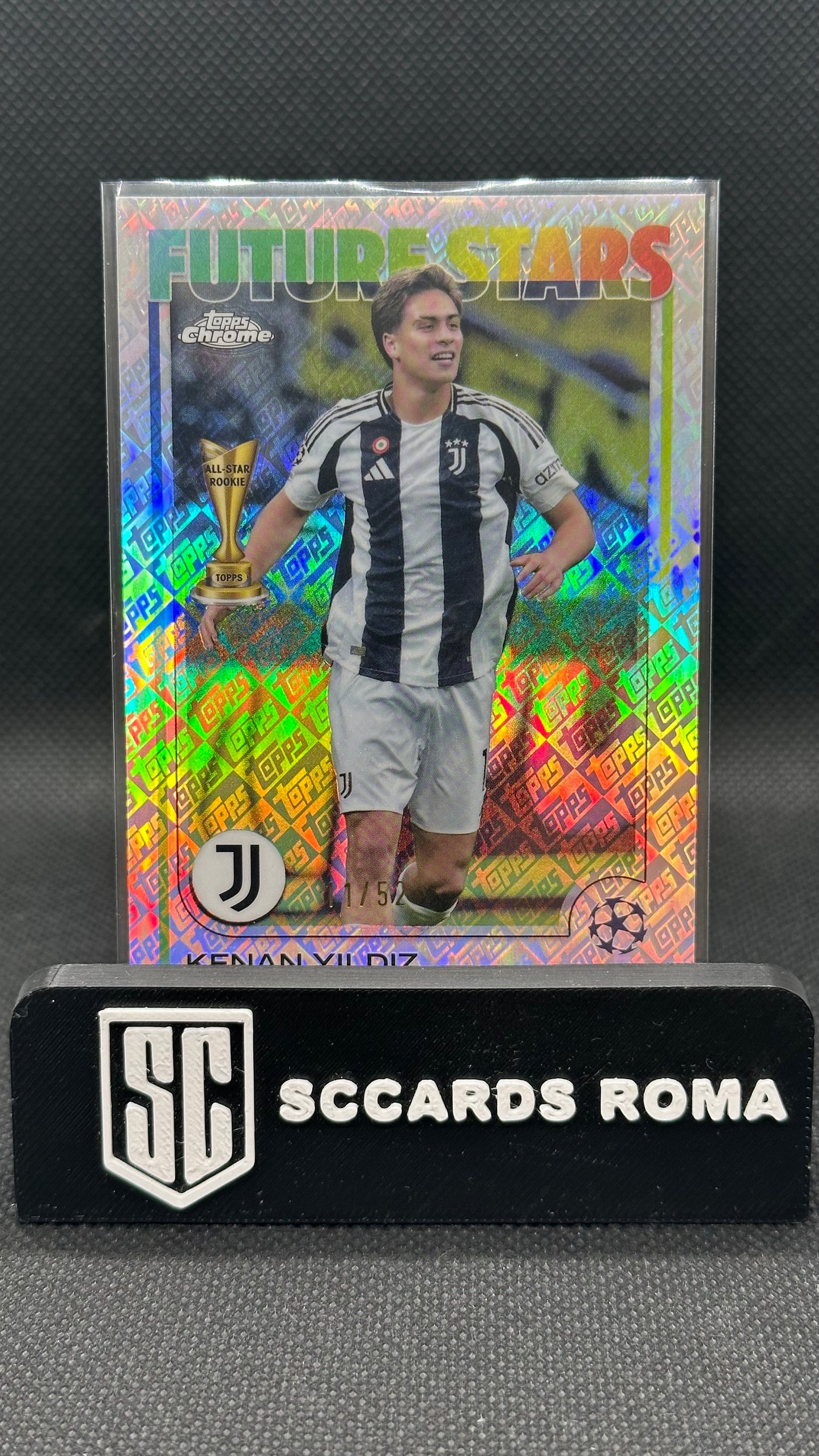 Kenan Yildiz /52 Topps chrome all star rookie logo fractor