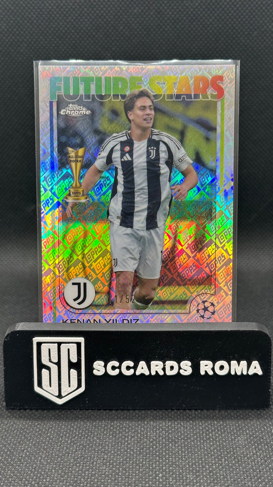 Kenan Yildiz /52 Topps chrome all star rookie logo fractor