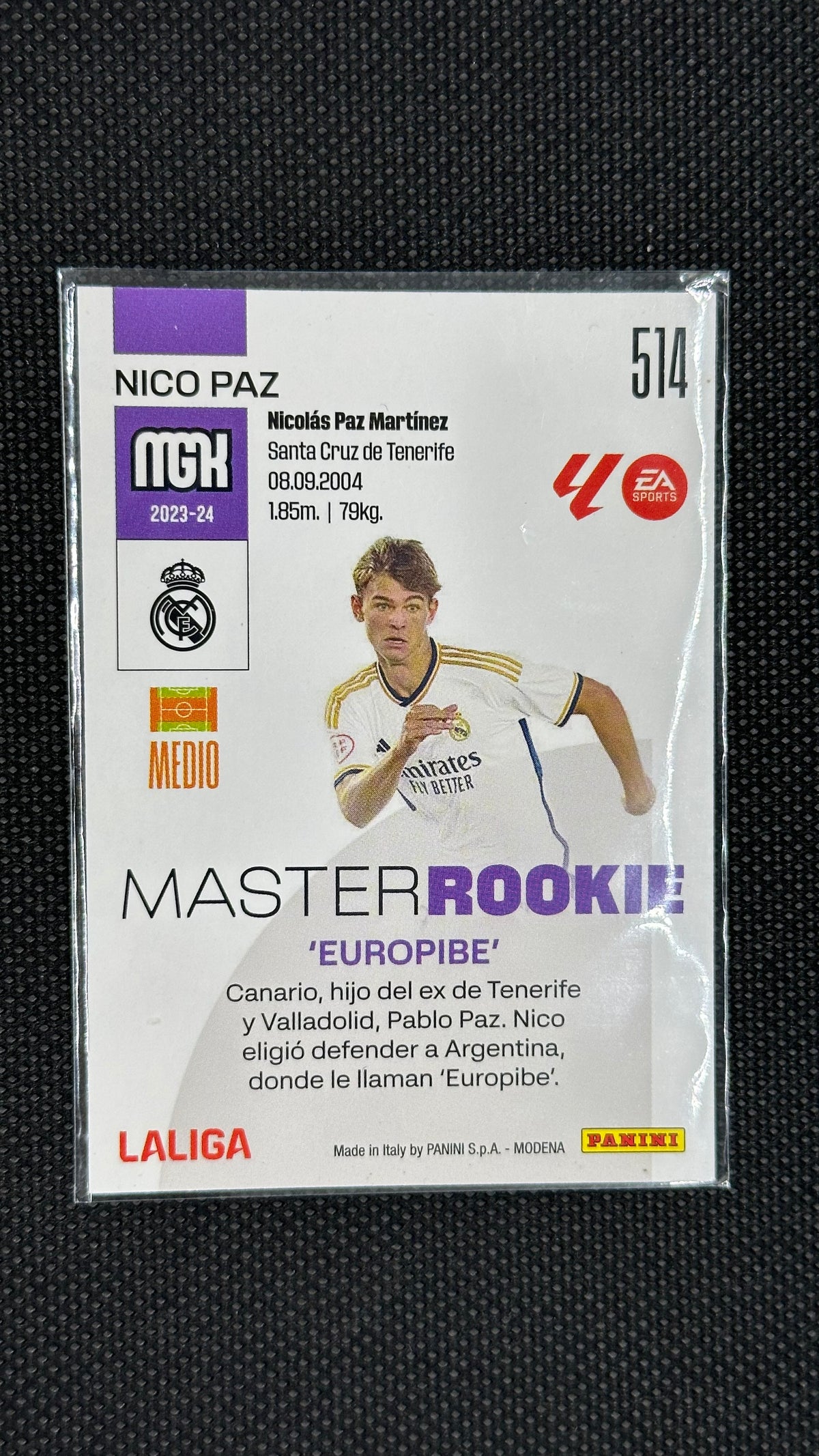 Nico Paz Rookie Panini La Liga 2023/24 Megacracks #514 master rookie
