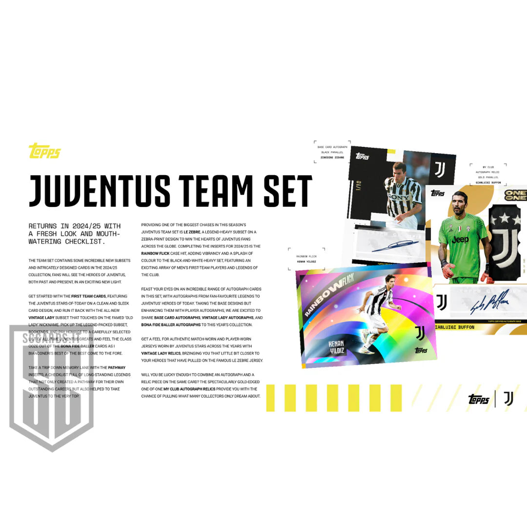 Topps Juventus Premium Team Set Box 2024/25-SEALED CASE-(20 Box)