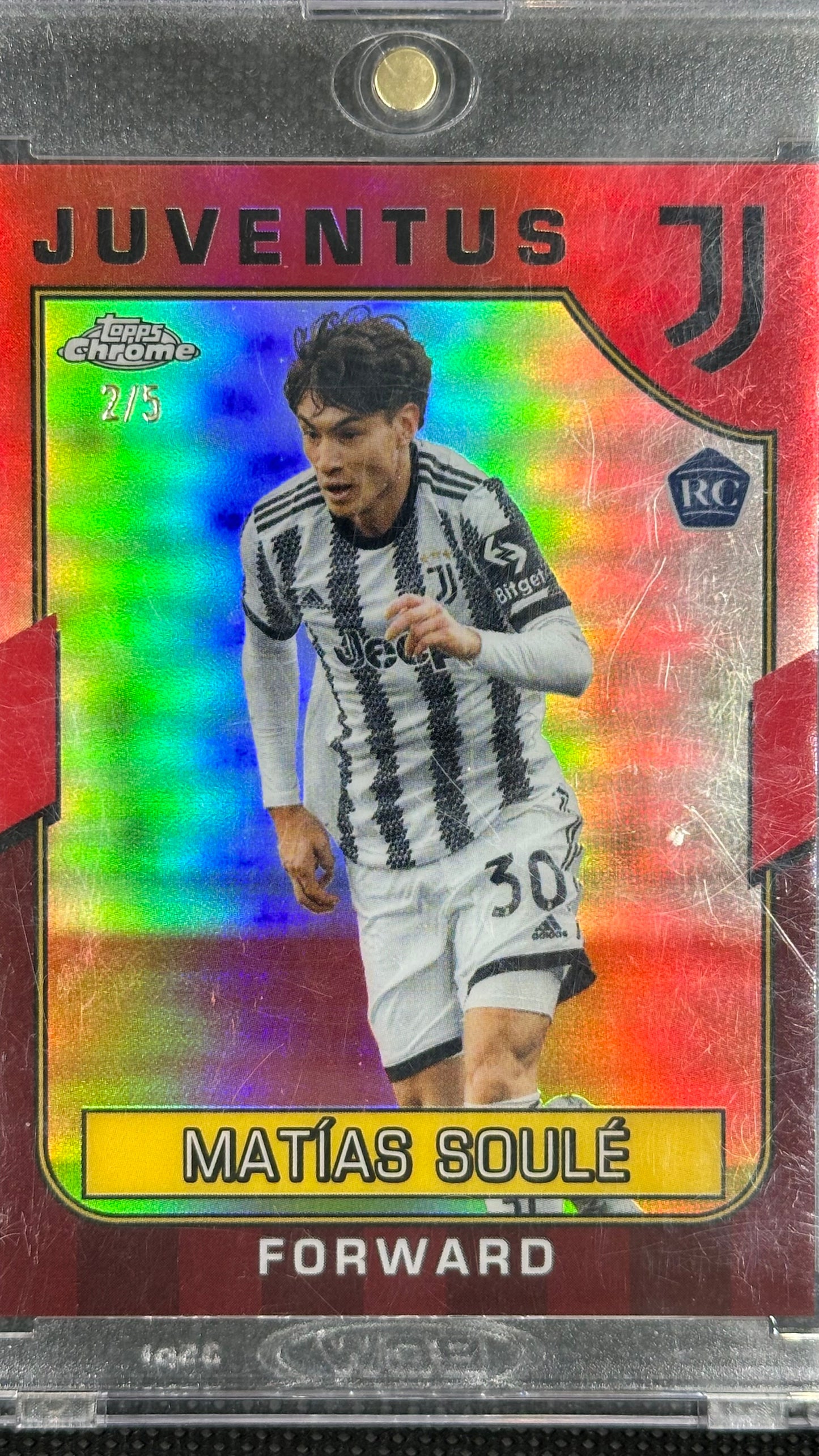 Topps chrome MATÍAS SOULÉ rookie red /5