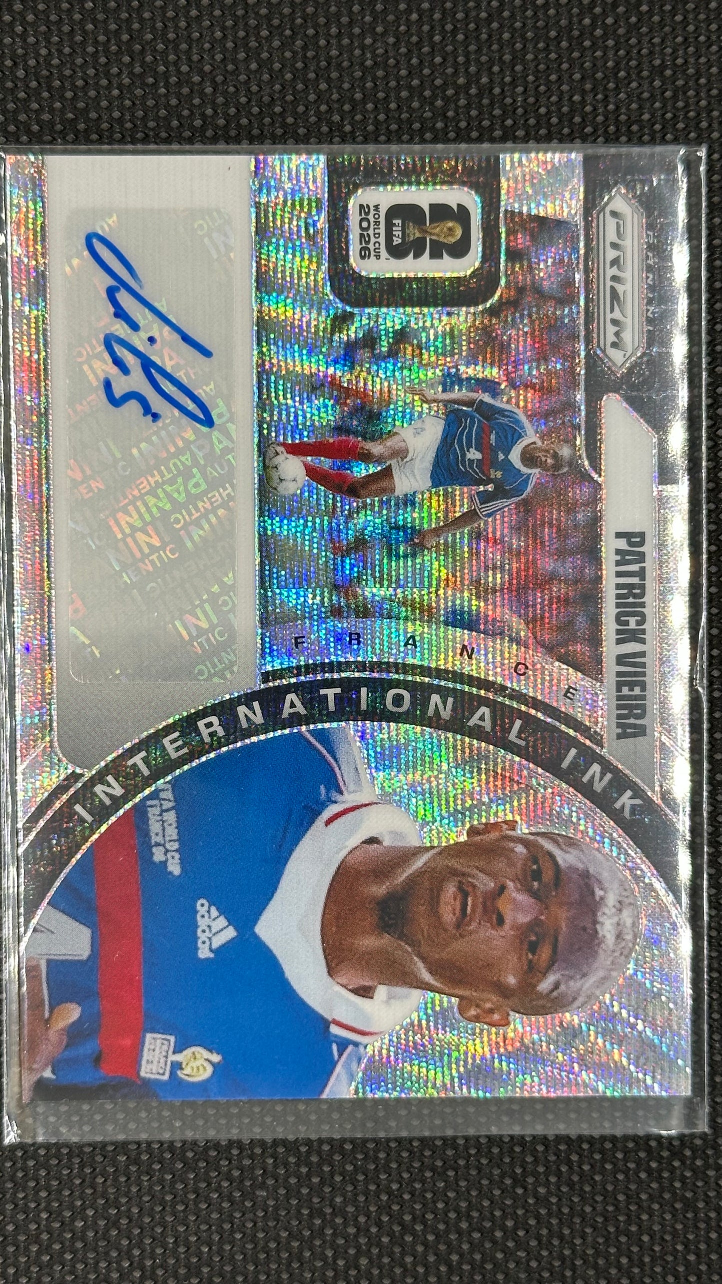 Patrick Vieira auto panini Prizm World Cup