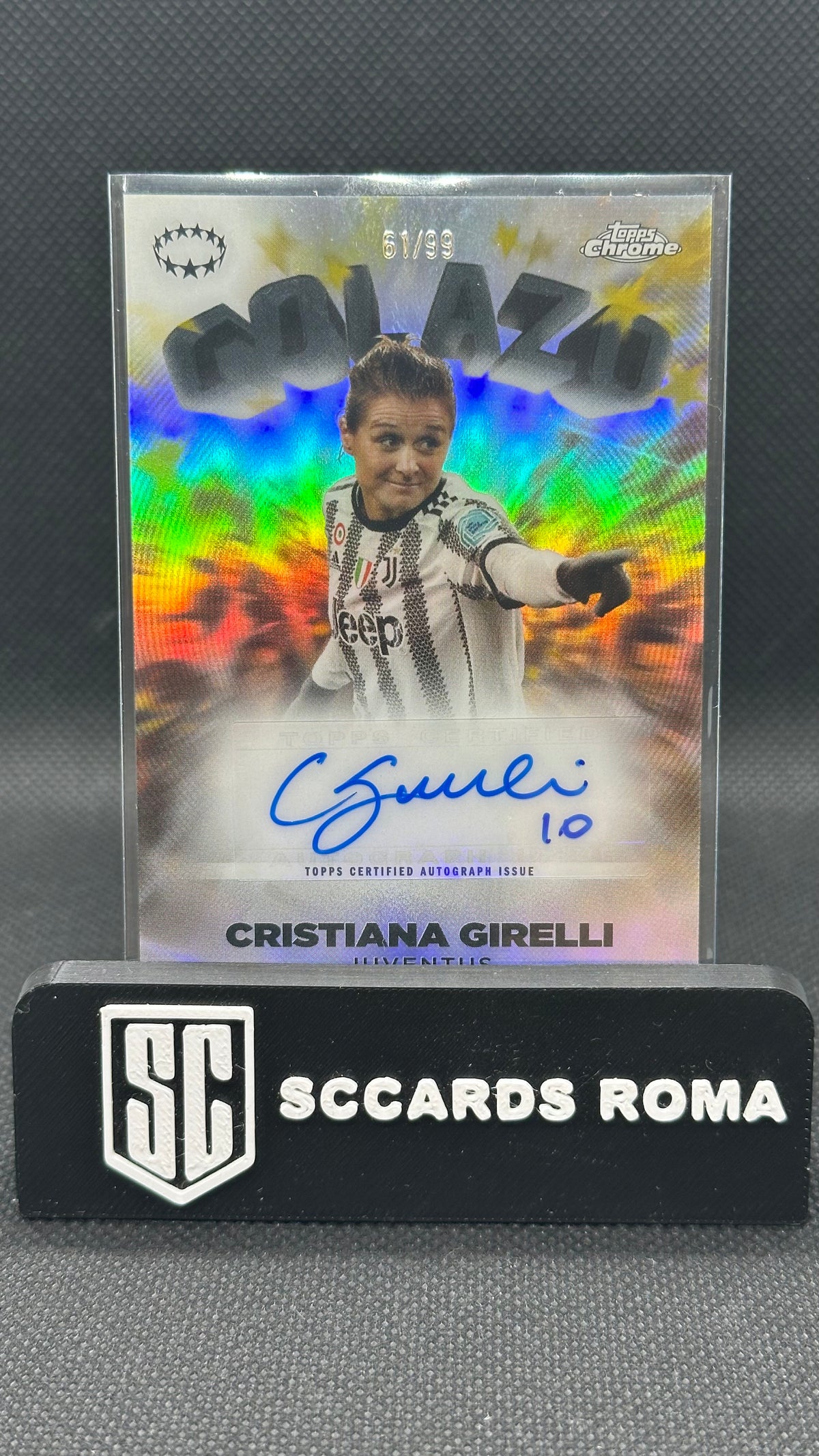 Cristiana Girelli auto /99 Topps chrome golazo