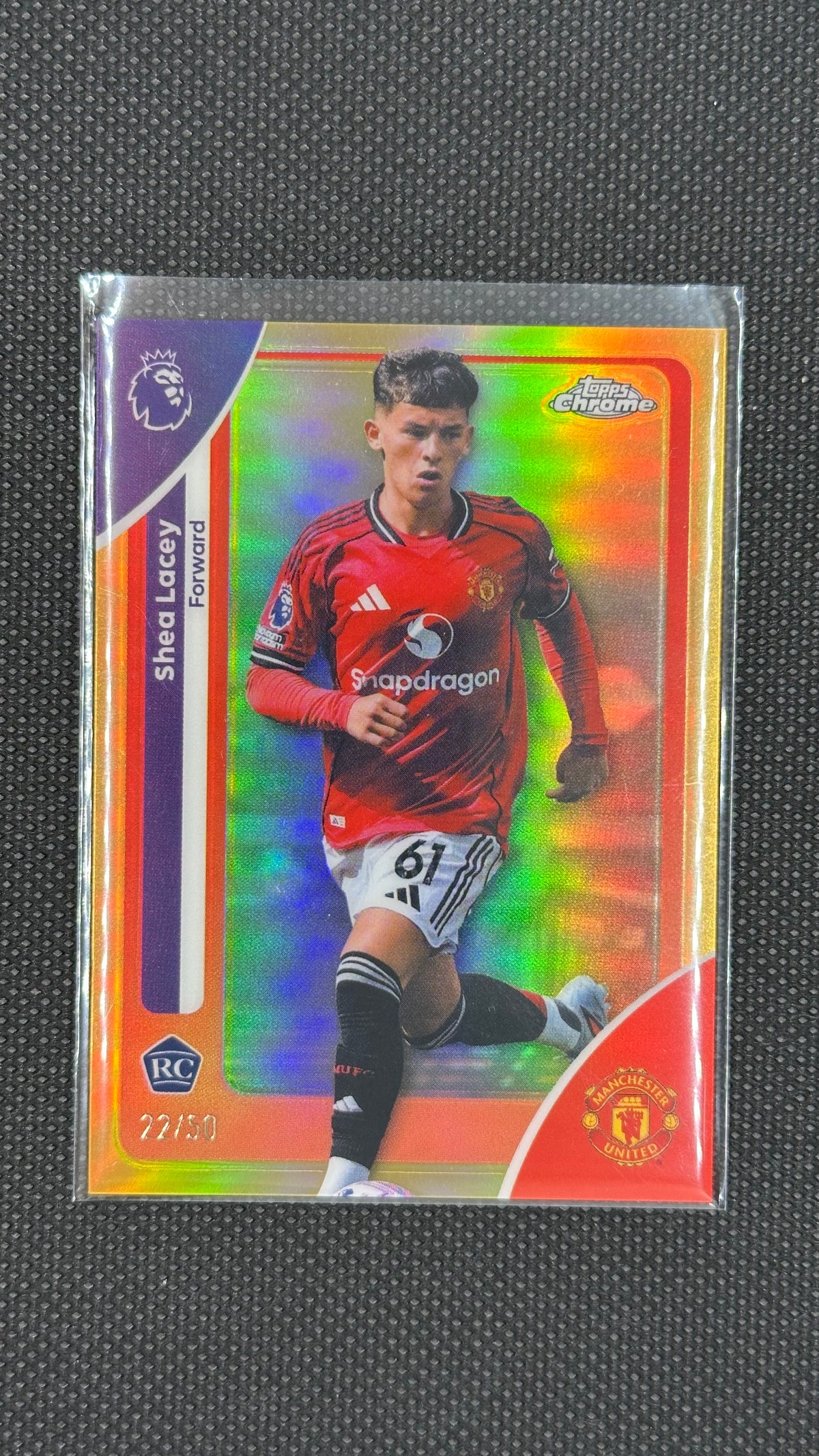 Shea Lacey rookie auto /50 true gold Topps chrome premier league