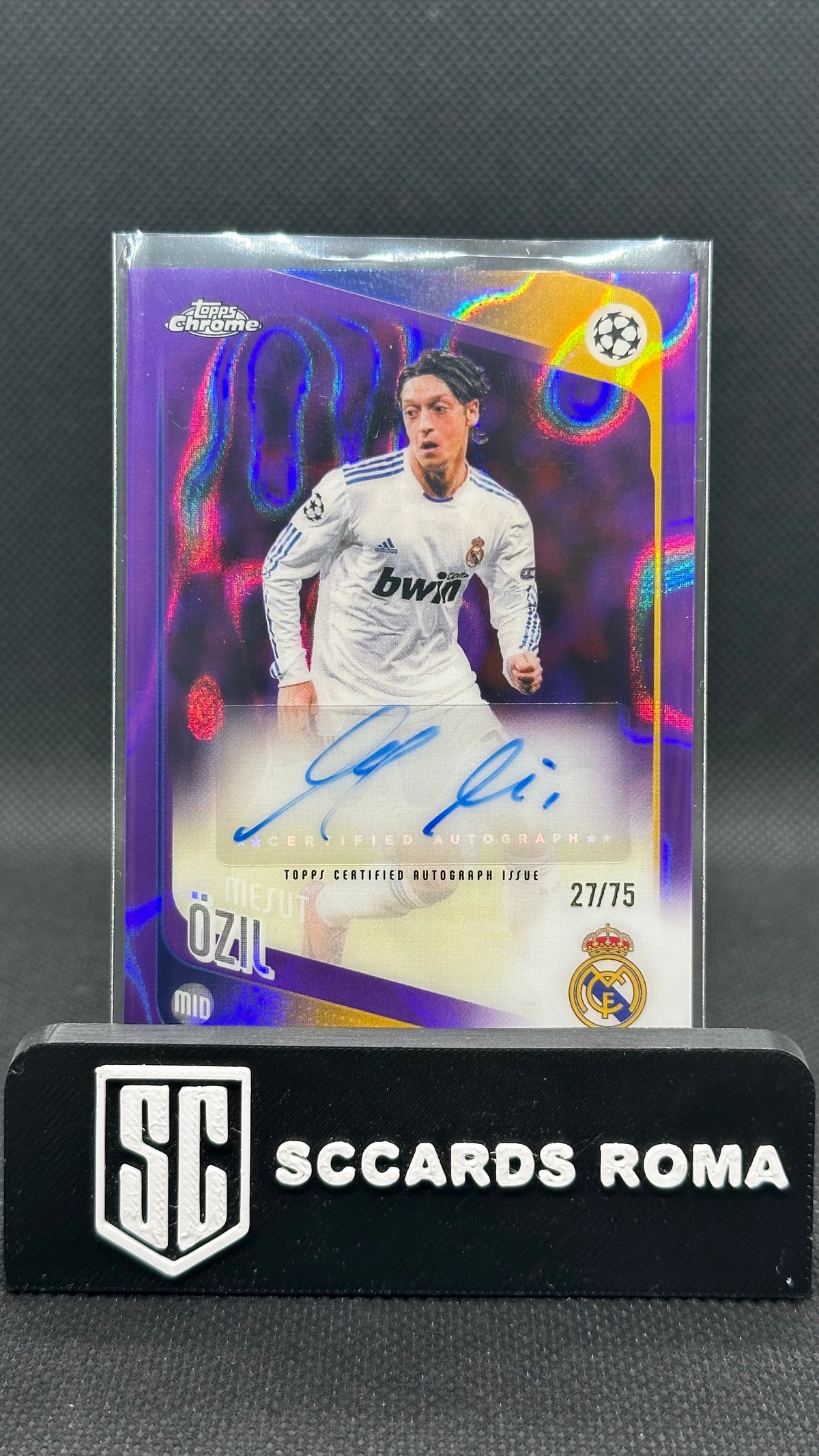 ozil auto /75 topps chrome