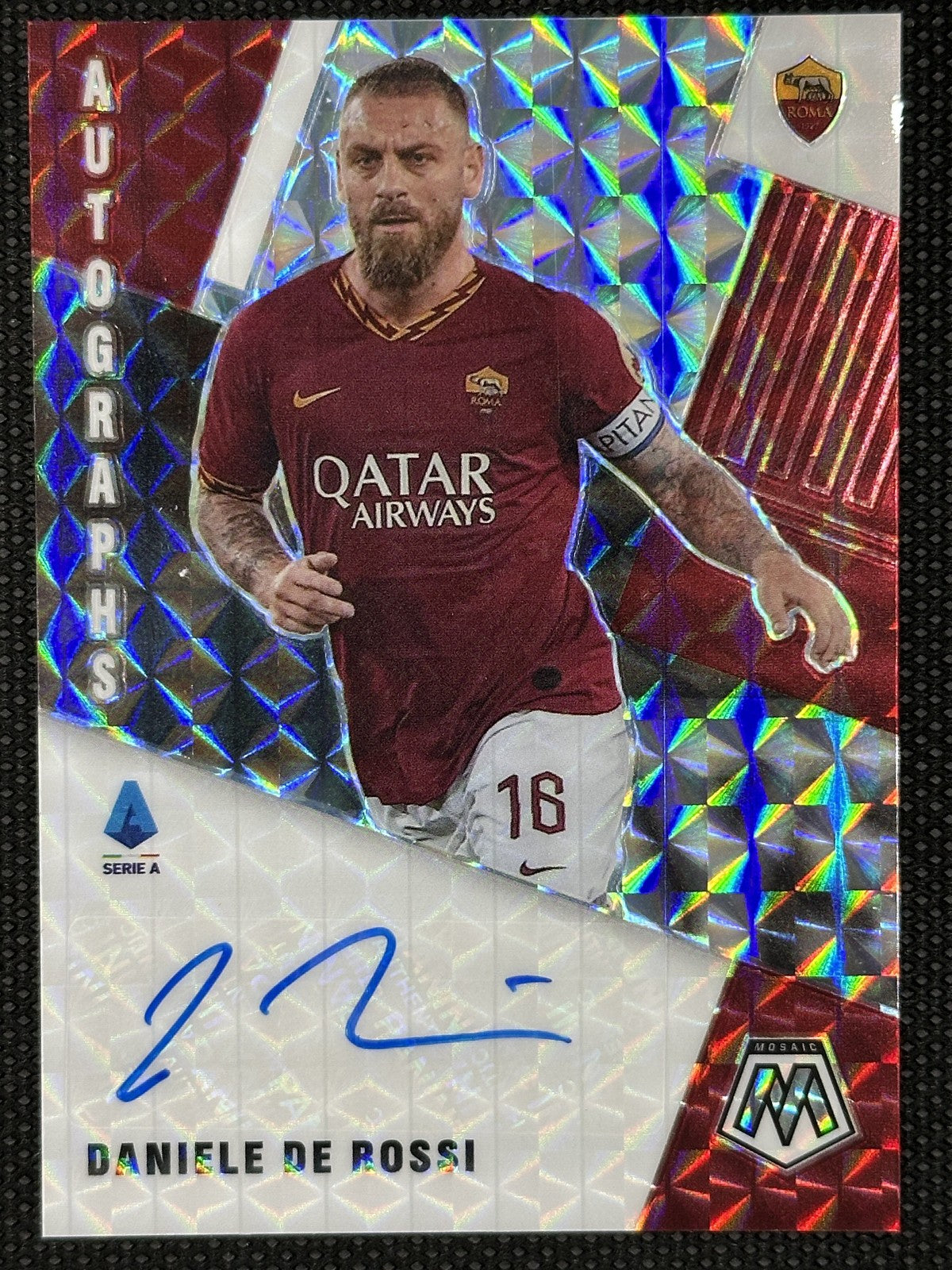 Daniele De Rossi Autograph Panini Mosaic Serie A 2020/21