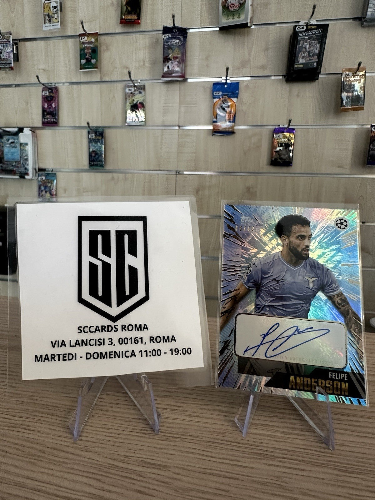 Felipe Anderson 48/49 Autograph Topps UCL  2023