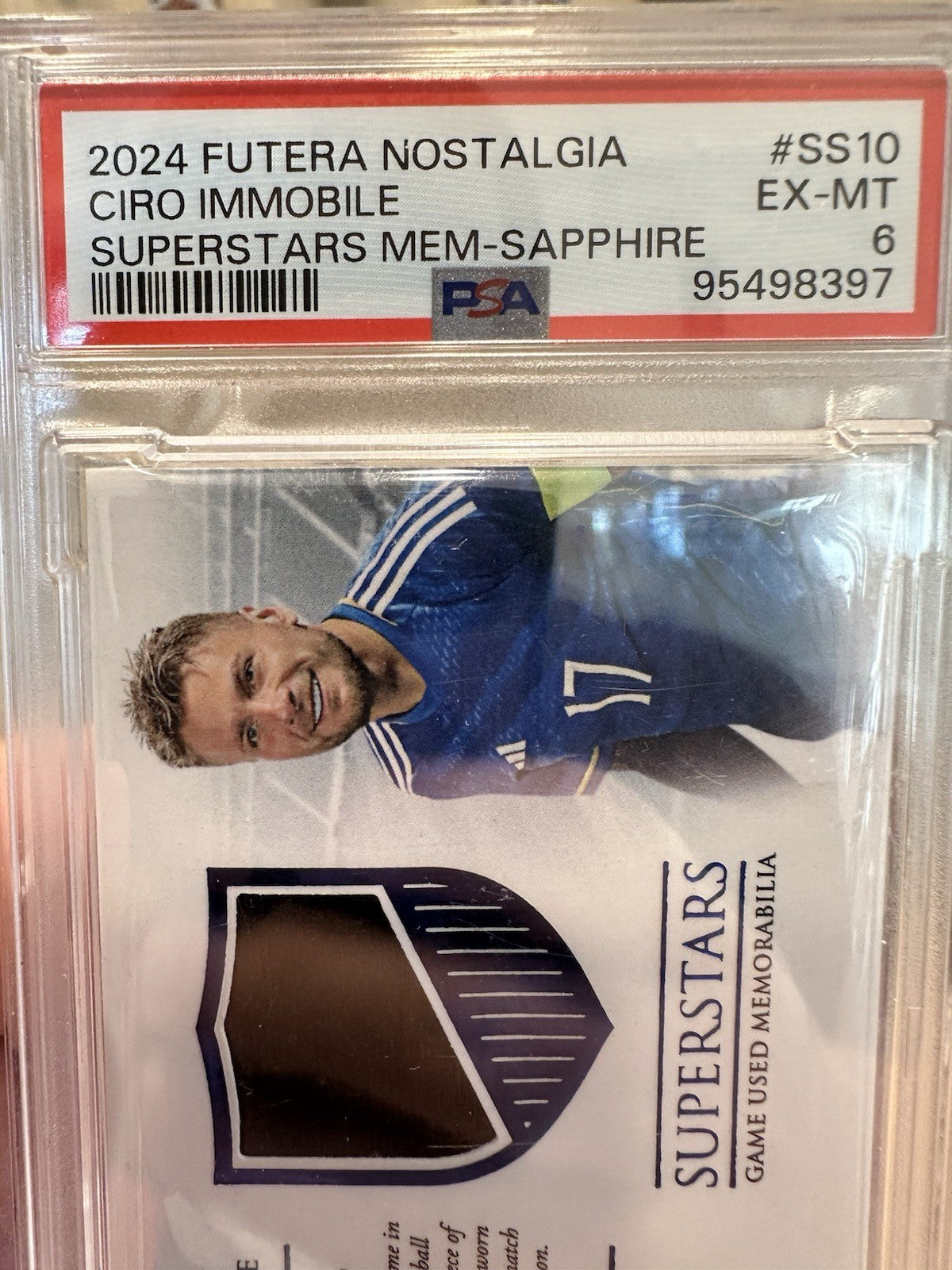 Ciro Immobile 2024 Futera Nostalgia Game Used Memorabilia