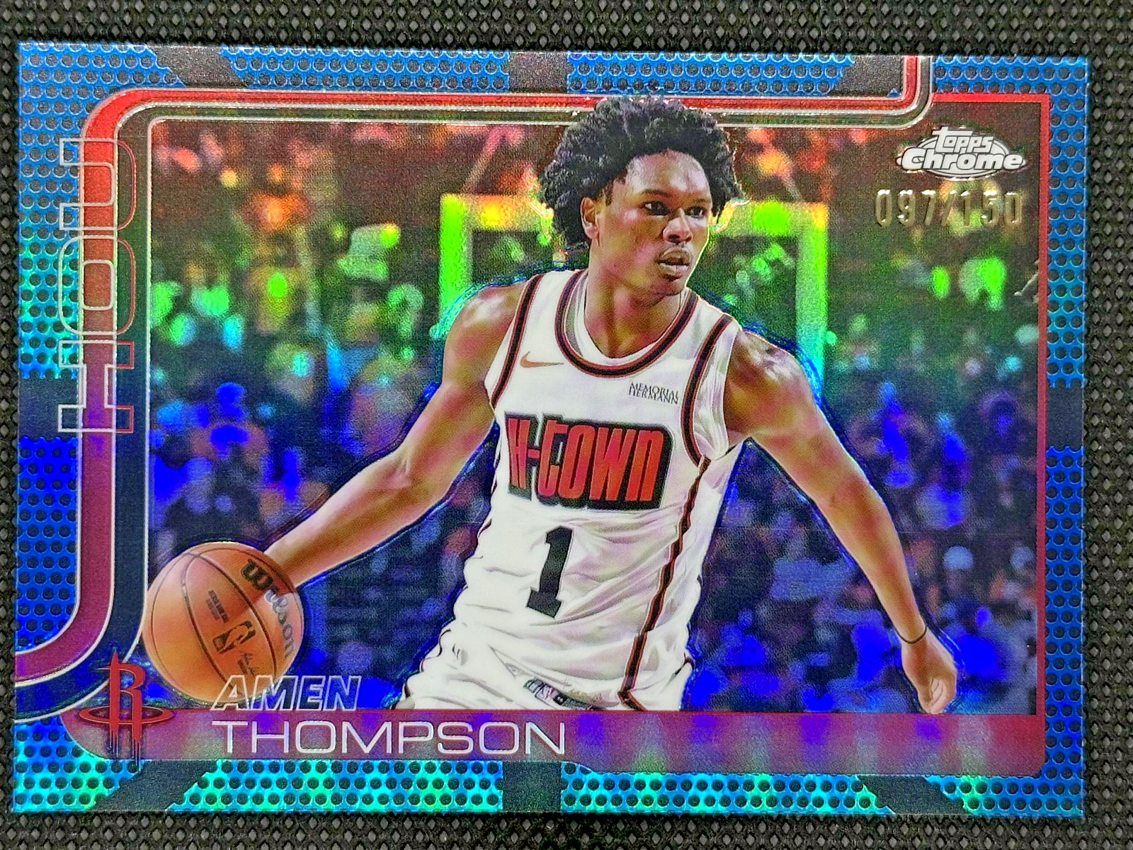 Amen Thompson /150 Topps Chrome NBA 2025