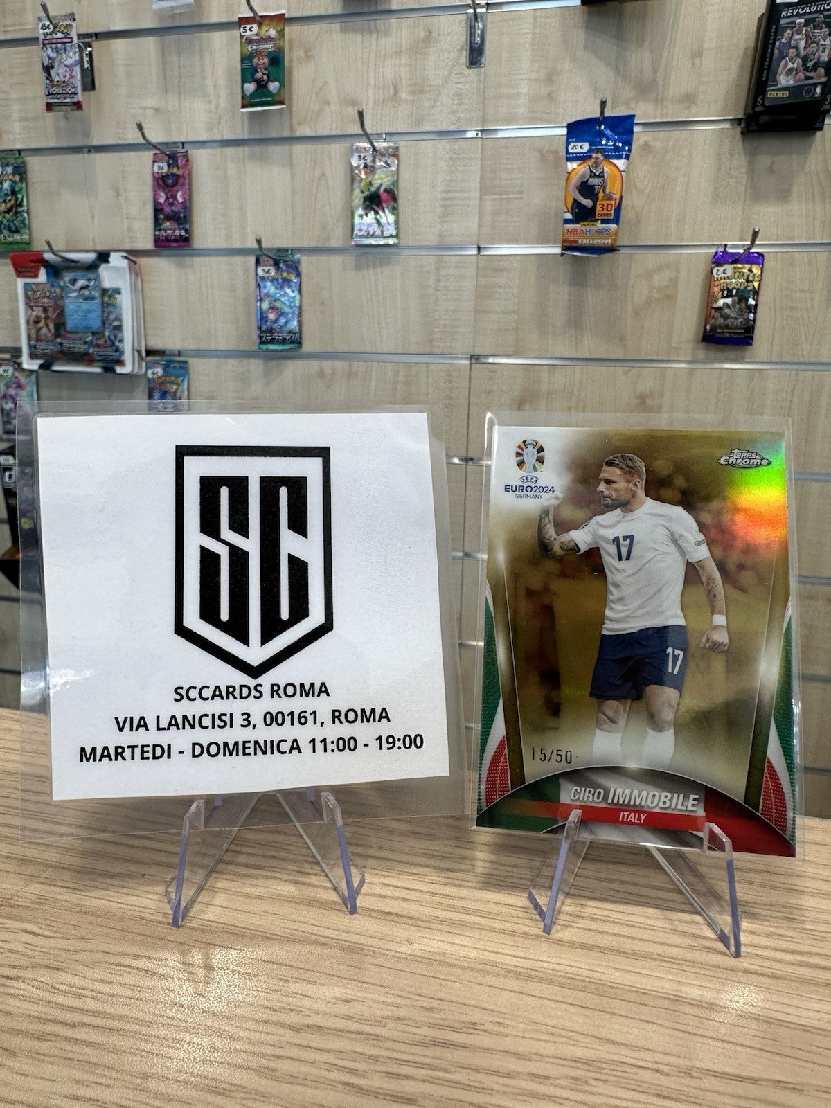 Ciro Immobile 15/50 Topps Chrome UEFA Euro 2024 Germany
