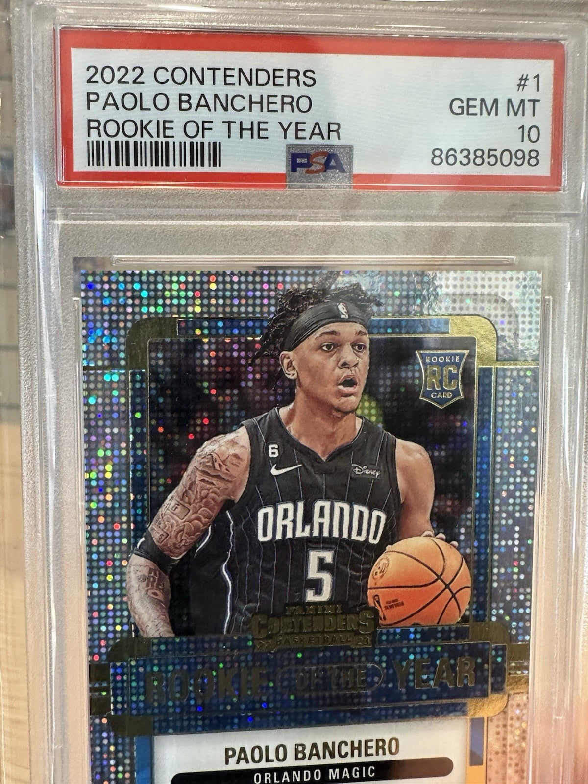 Paolo Banchero PSA 10 Rookie Of The Year Contenders Basketball NBA 2022/23
