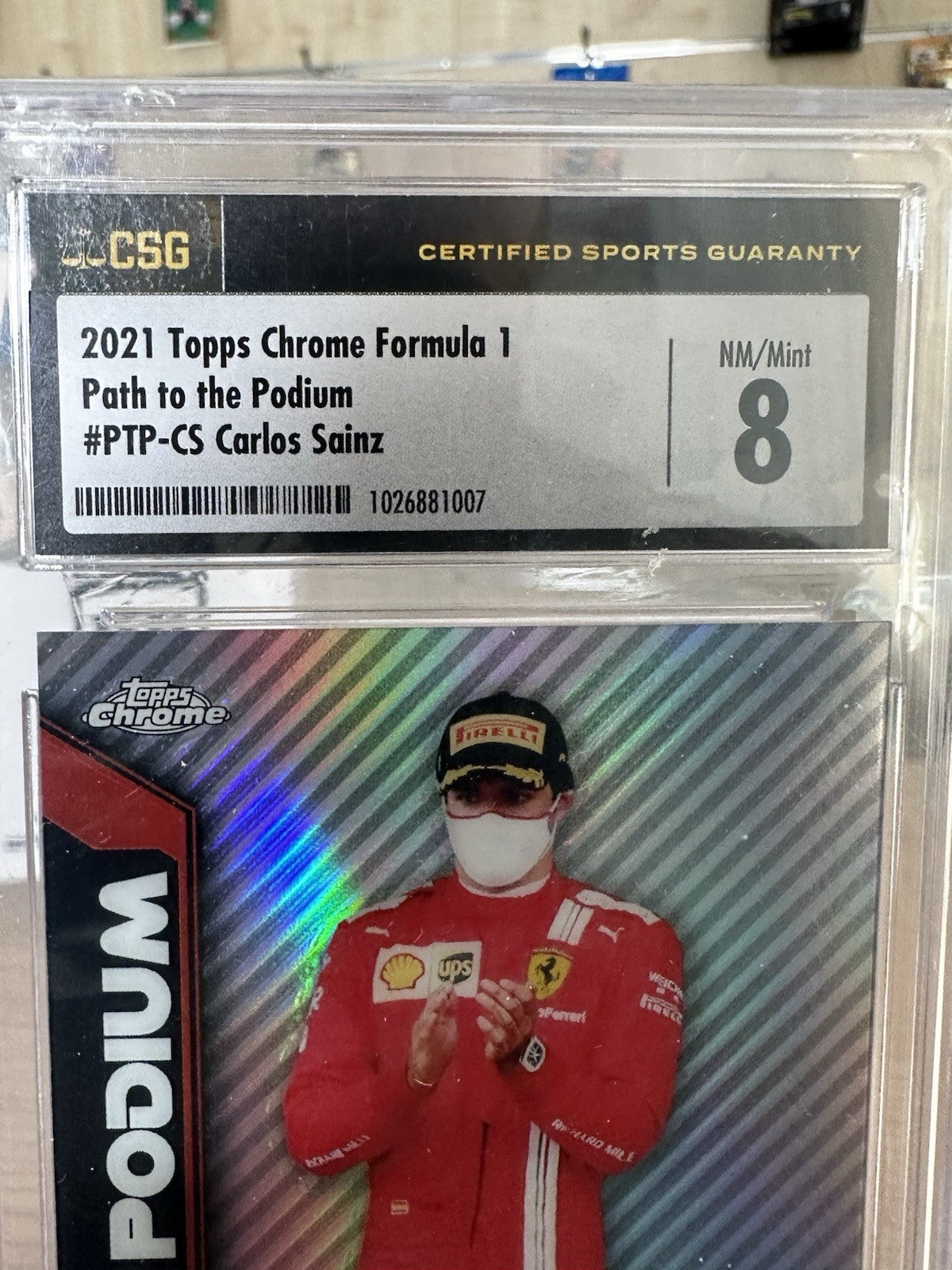 Carlos Sainz Path To The Podium CSG 8 - Topps Chrome F1 2021