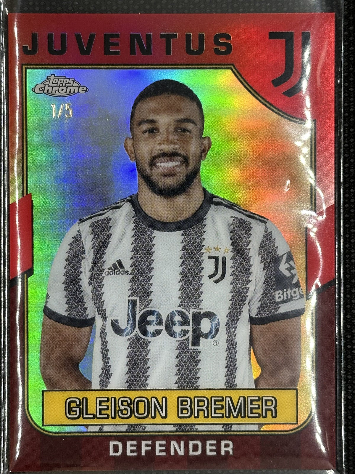Gleison Bremer /5 Topps Chrome Juventus 2023
