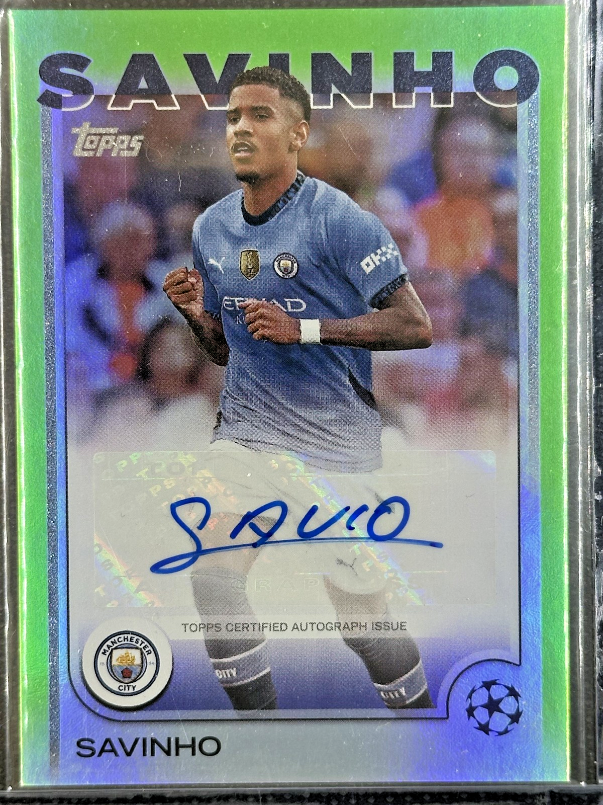 Savinho Autograph /199 Manchester City Topps UCC Flagship Edition 2024/25