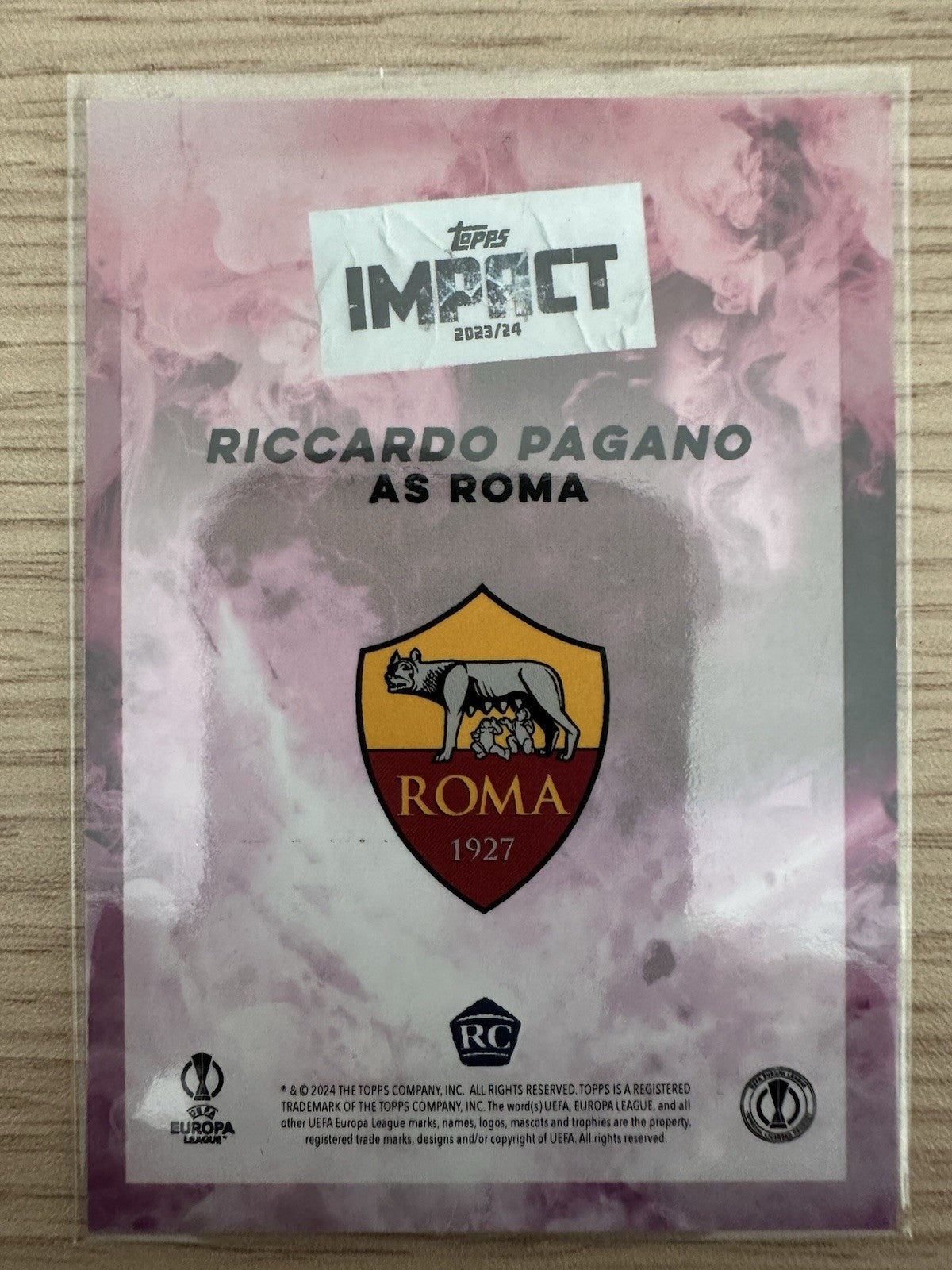 Riccardo Pagano 17/25 Topps Impact 2023/24 Autograph