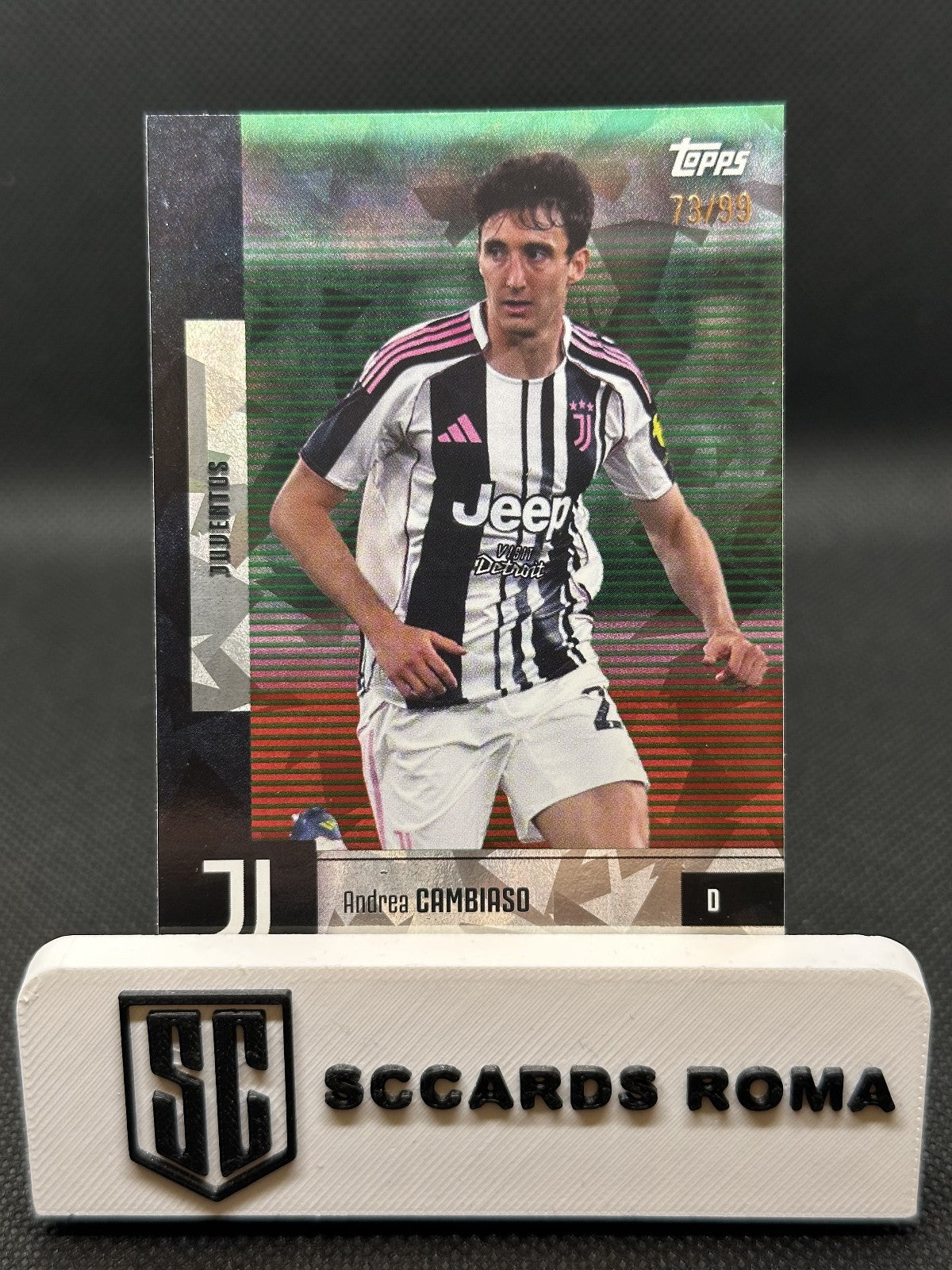 Andrea Cambiaso /99 Cracked Ice Topps Team Set Juventus 2025/26