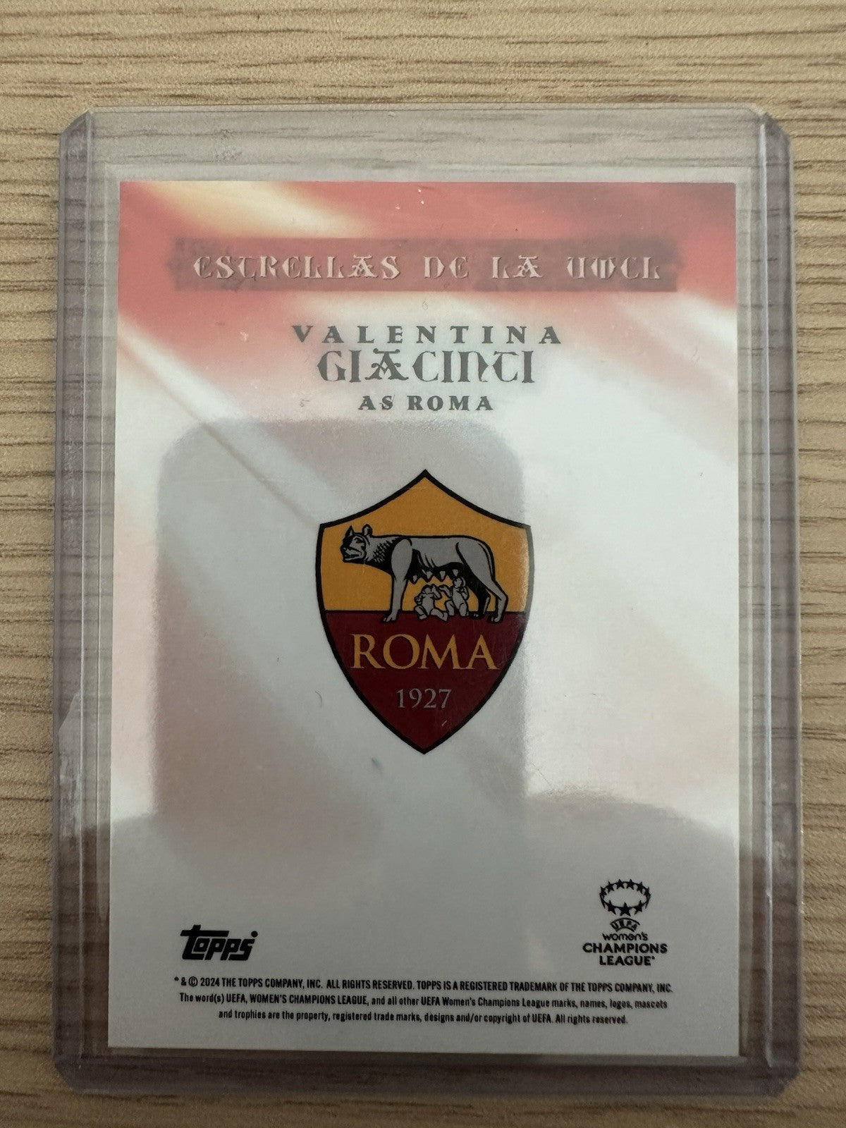 Valentina Giacinti 8/10 Topps Women’s Champions League 2024