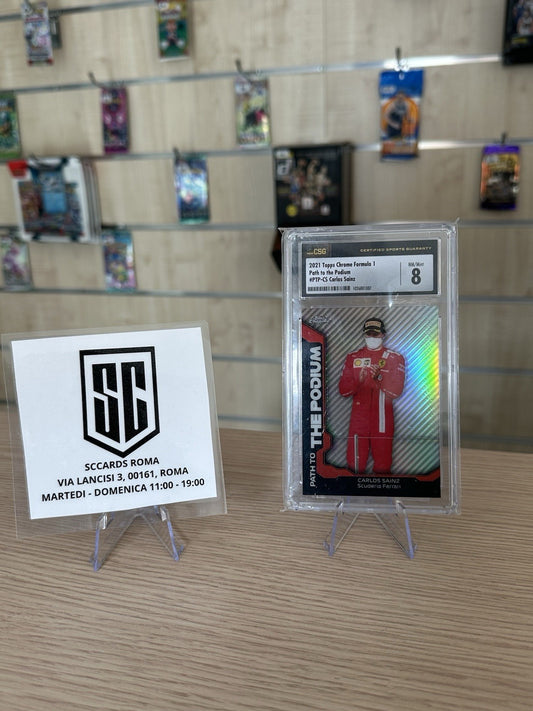 Carlos Sainz Path To The Podium CSG 8 - Topps Chrome F1 2021