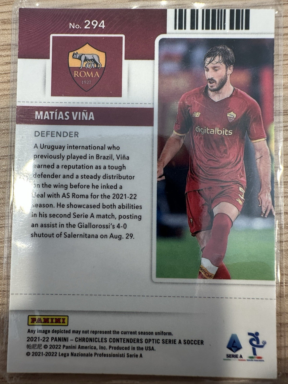 Matias Viña Rookie Ticket Panini Chronicles 2021/22