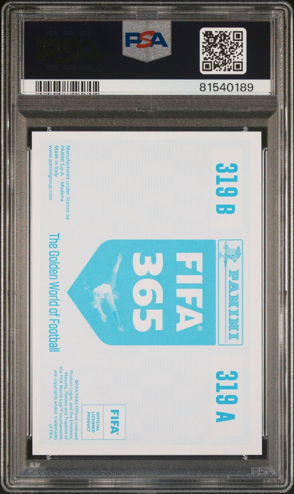 Exequiel Palacios Julian Alvarez Panini Fifa 365 Blue Back PSA 9 MINT 2019
