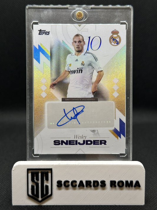 Wesley Sneijder Autograph Topps Los Blancos Real Madrid 2025/26