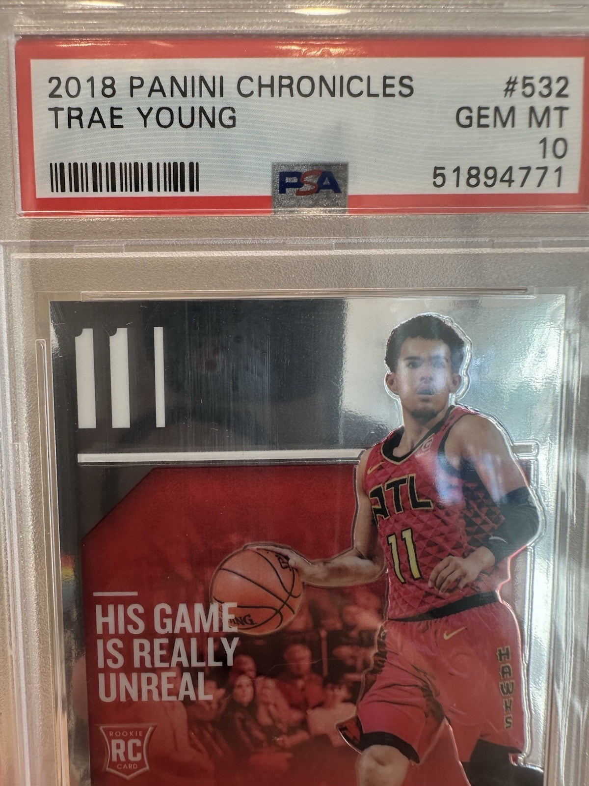 Trae Young Rookie PSA 10 Panini Chronicles 2018/19