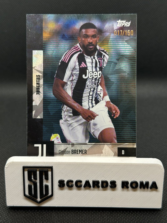 Gleison Bremer /150 Cracked Ice Topps Team Set Juventus 2025/26