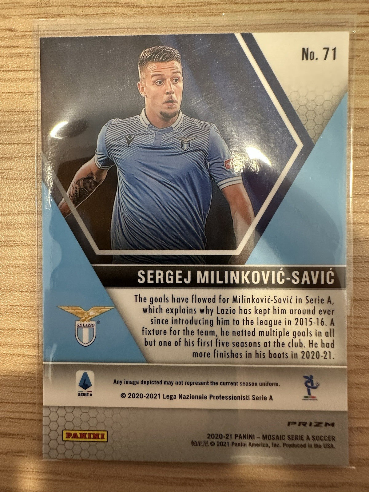 Sergej Milinkovic-Savic Peacock Panini Mosaic Serie A 2020/21