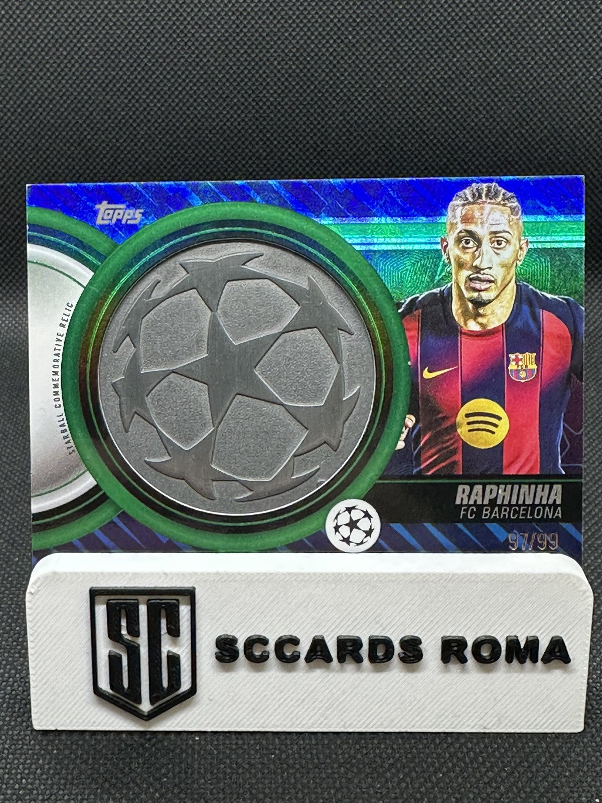 Raphinha Starball Commemorative Relic /99 Topps UCC Flagship Edition 2025/26