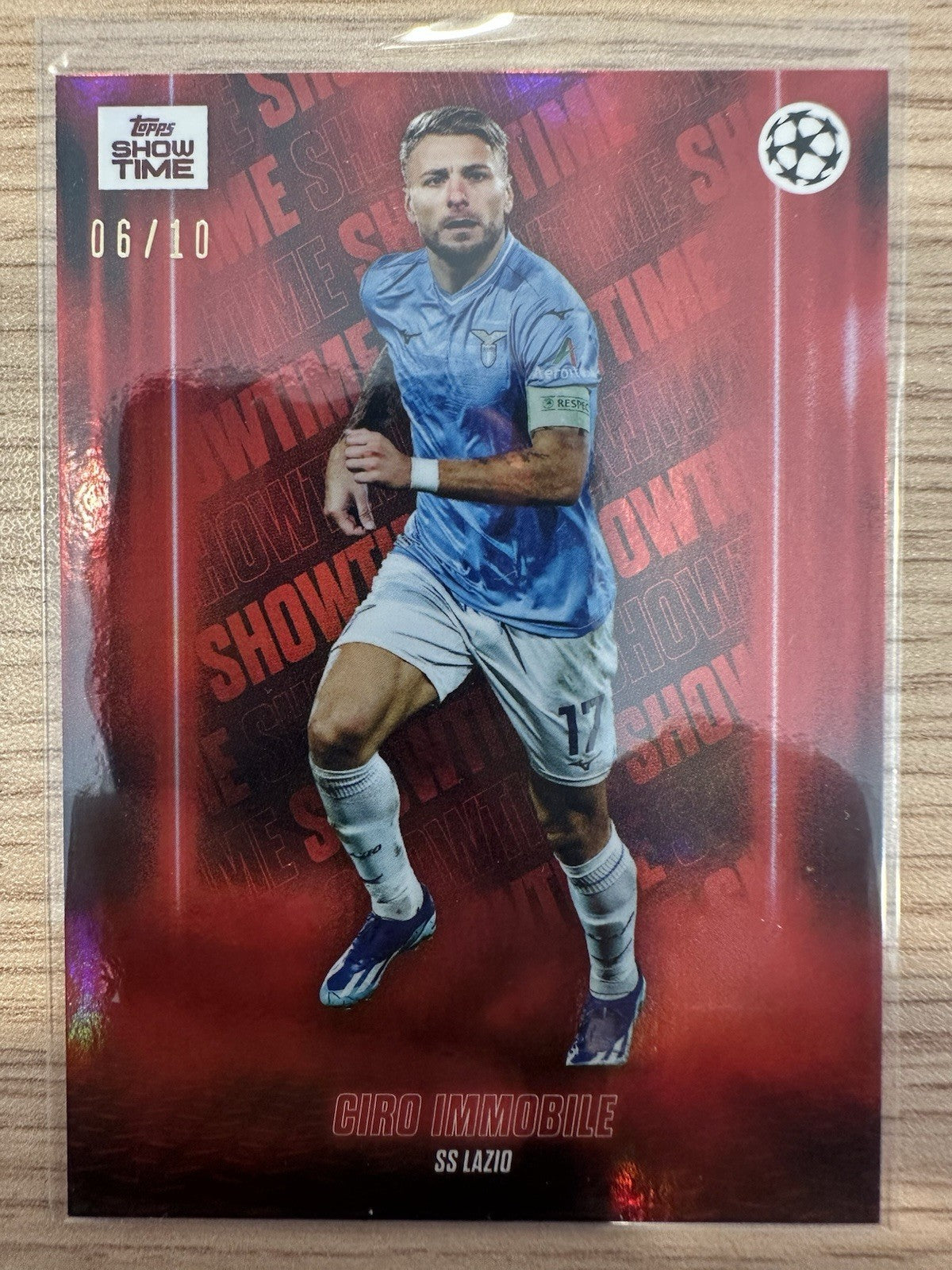 Ciro Immobile 6/10 Red Topps UCL Showtime 2024