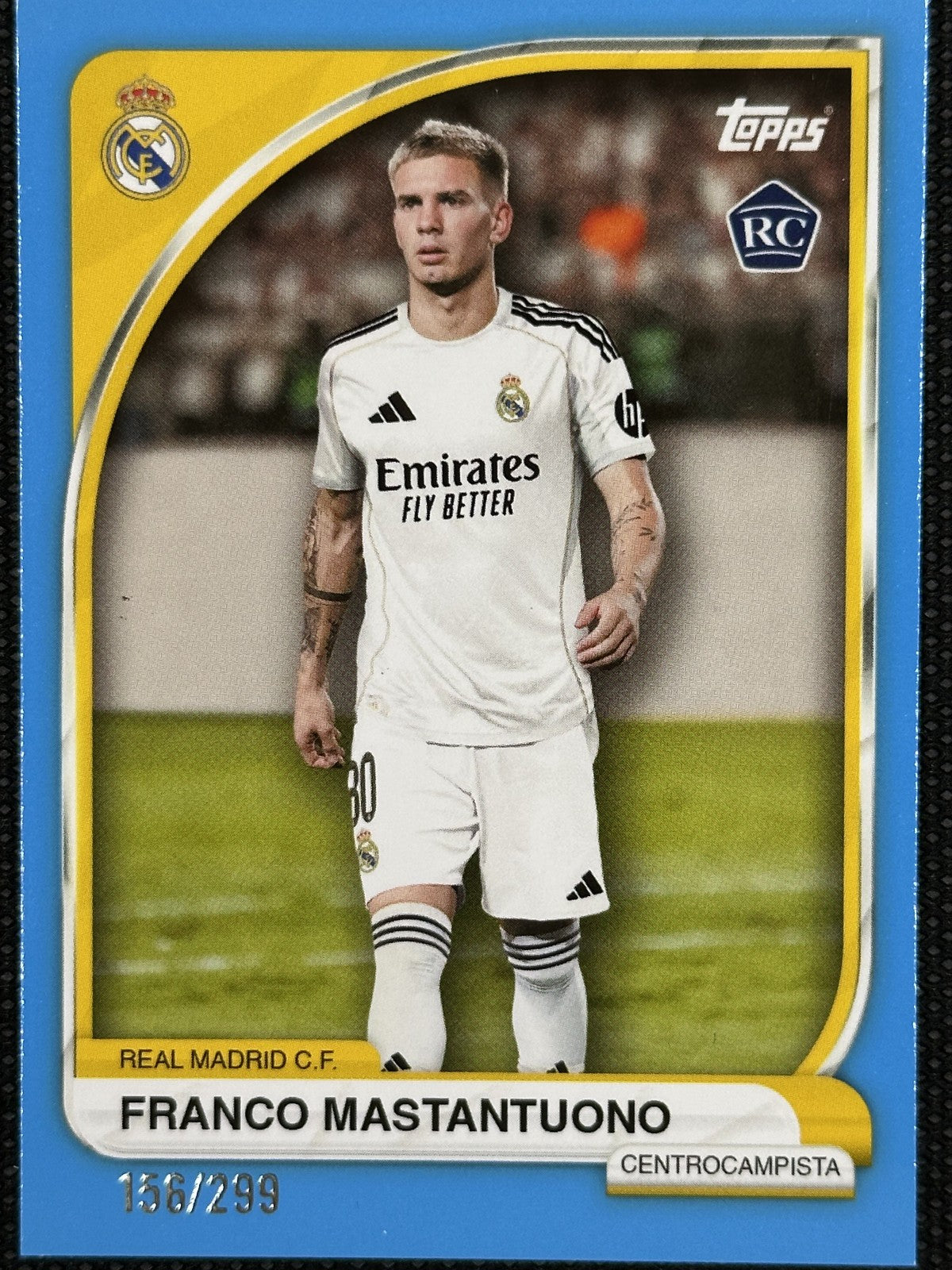 Franco Mastantuono Rookie /299 Topps Real Madrid Collector Tin 2025