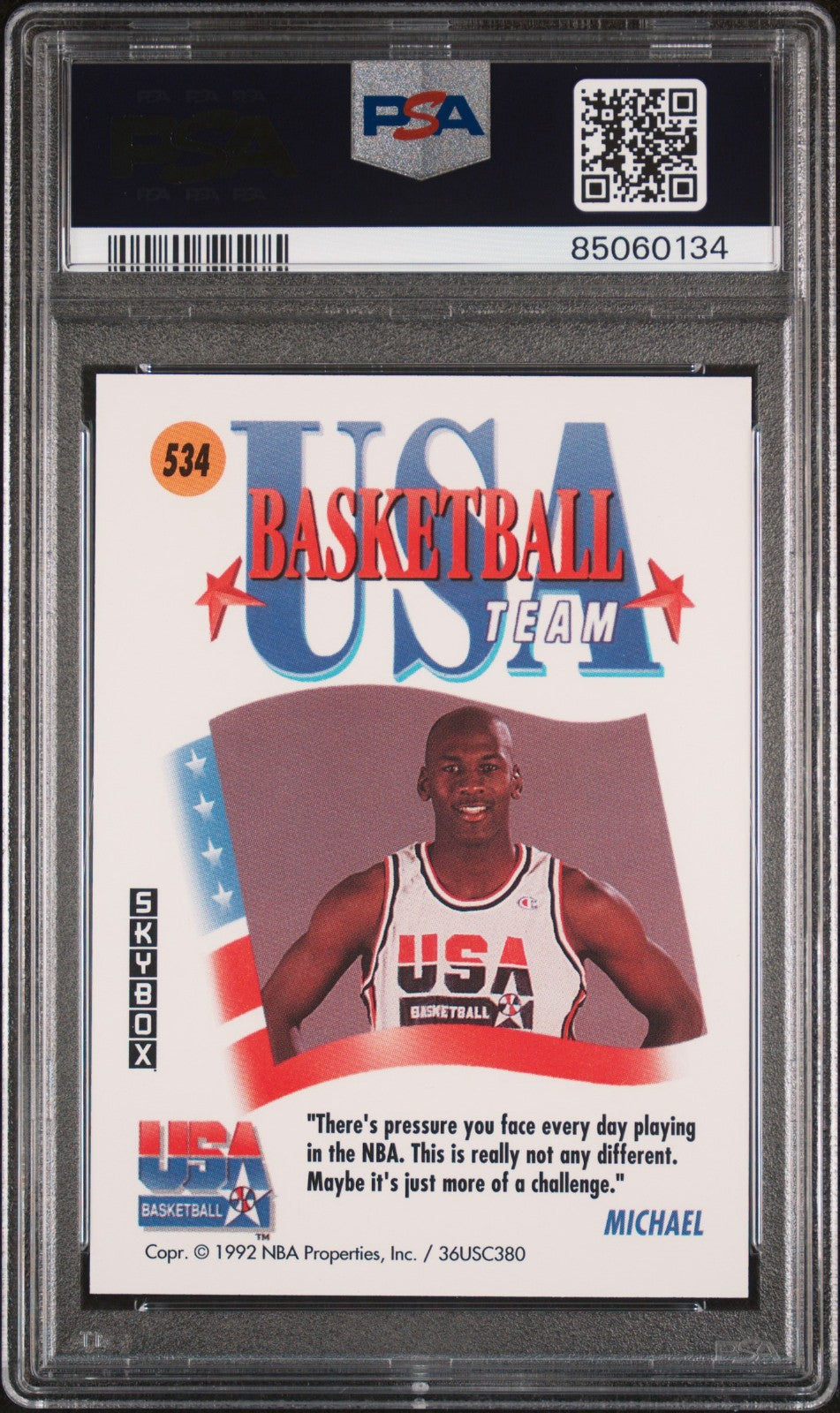 Michael Jordan Skybox 1991 USA PSA 10 GEM MT