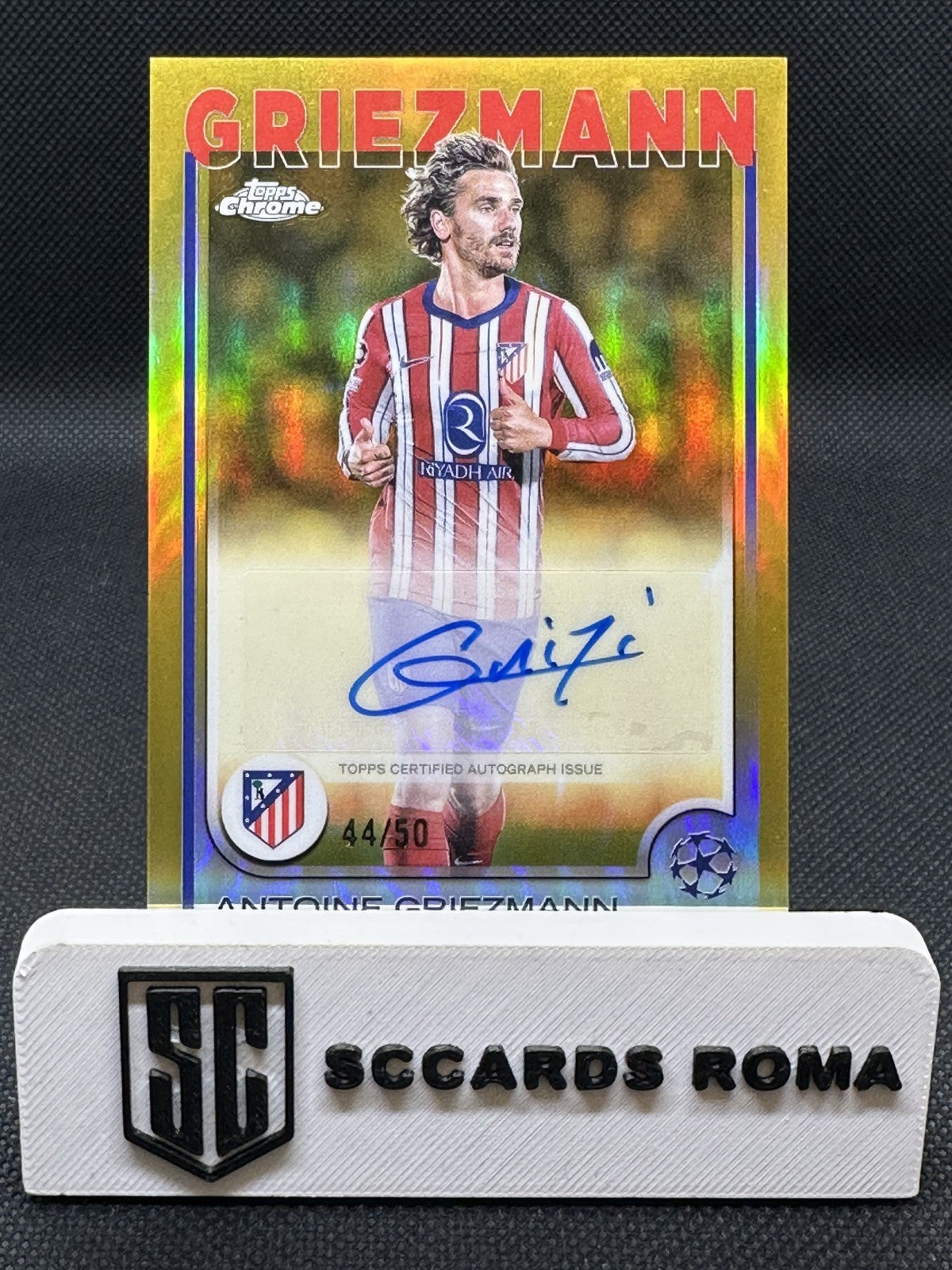 Antoine Griezmann Autograph /50 Topps Chrome UCL 2025