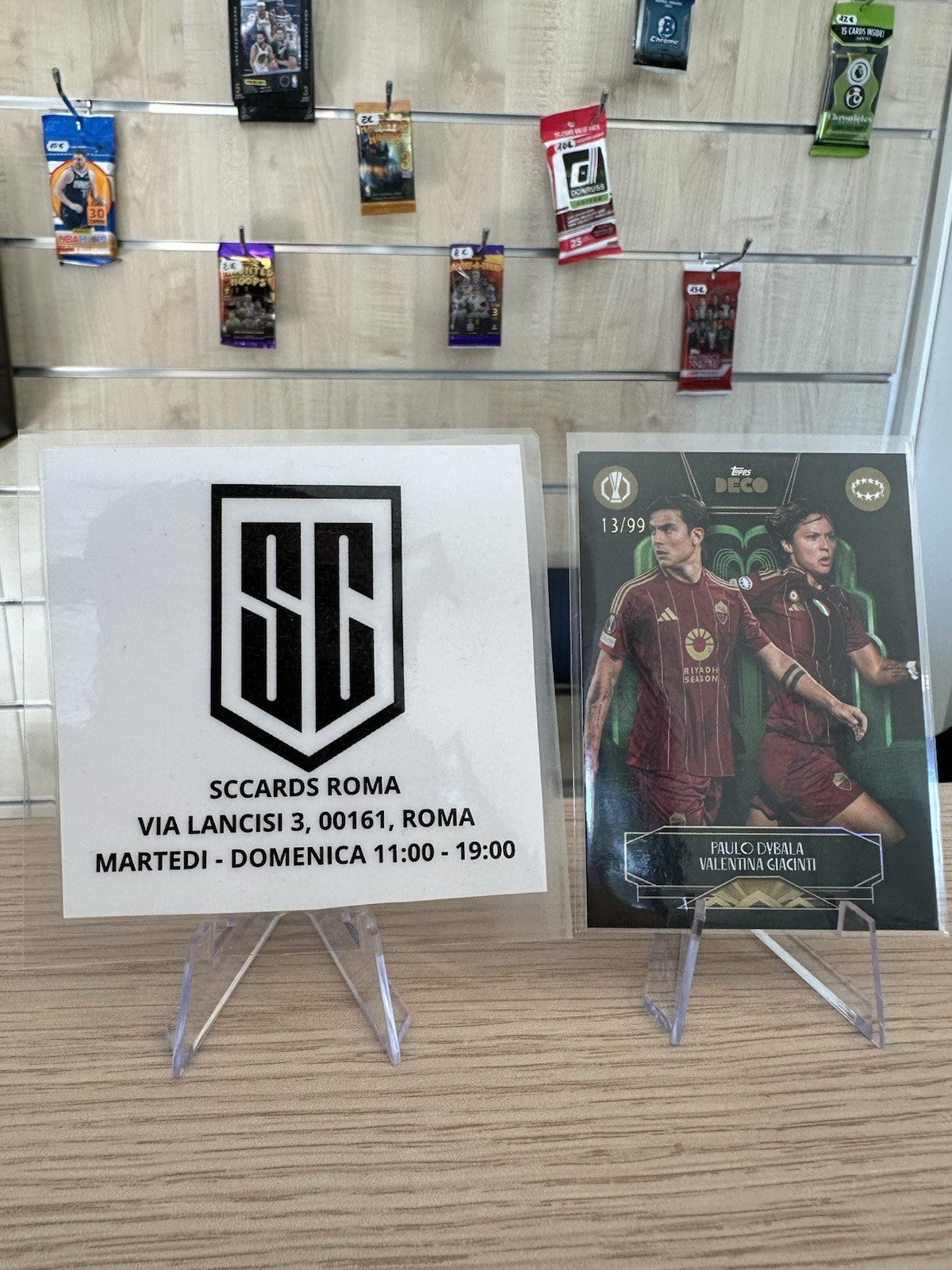 Paulo Dybala & Valentina Giacinti 13/99 One Club Green Topps Devo UCC 2024/25