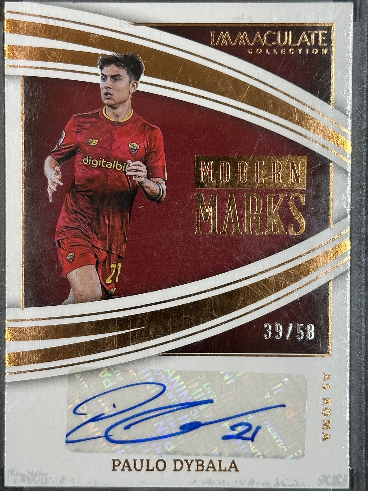 Paulo Dybala Autograph /58 Panini Immaculate Modern Marks 2022/23